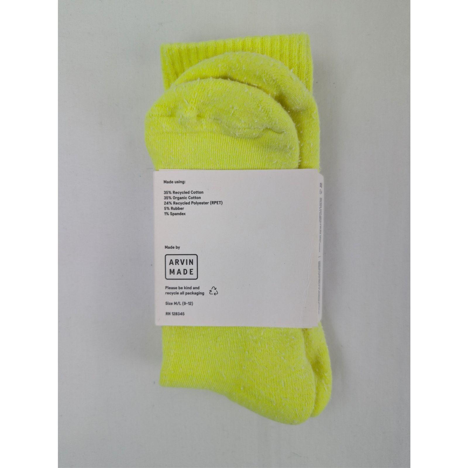 Gallery Dept. o1rshd1 Q:5 / Size: OS/ Gallery Dept. Logo Socks Fluo Yellow Size ONE SIZE - 5 Thumbnail