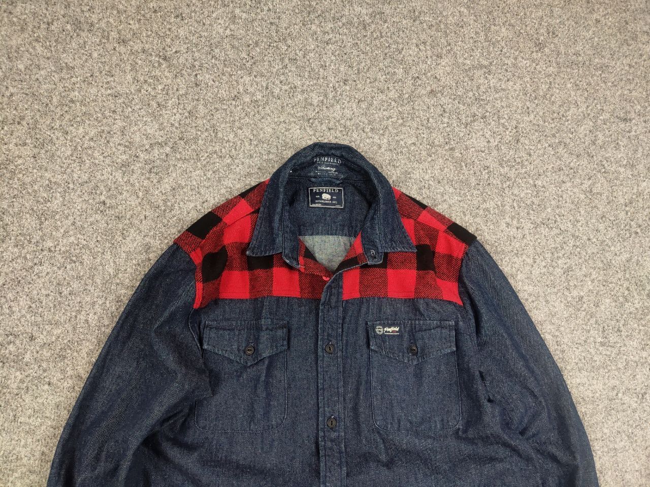 Penfield Penfield Hudson laundry Denim Check shirt USA Style Size US S / EU 44-46 / 1 - 4 Thumbnail