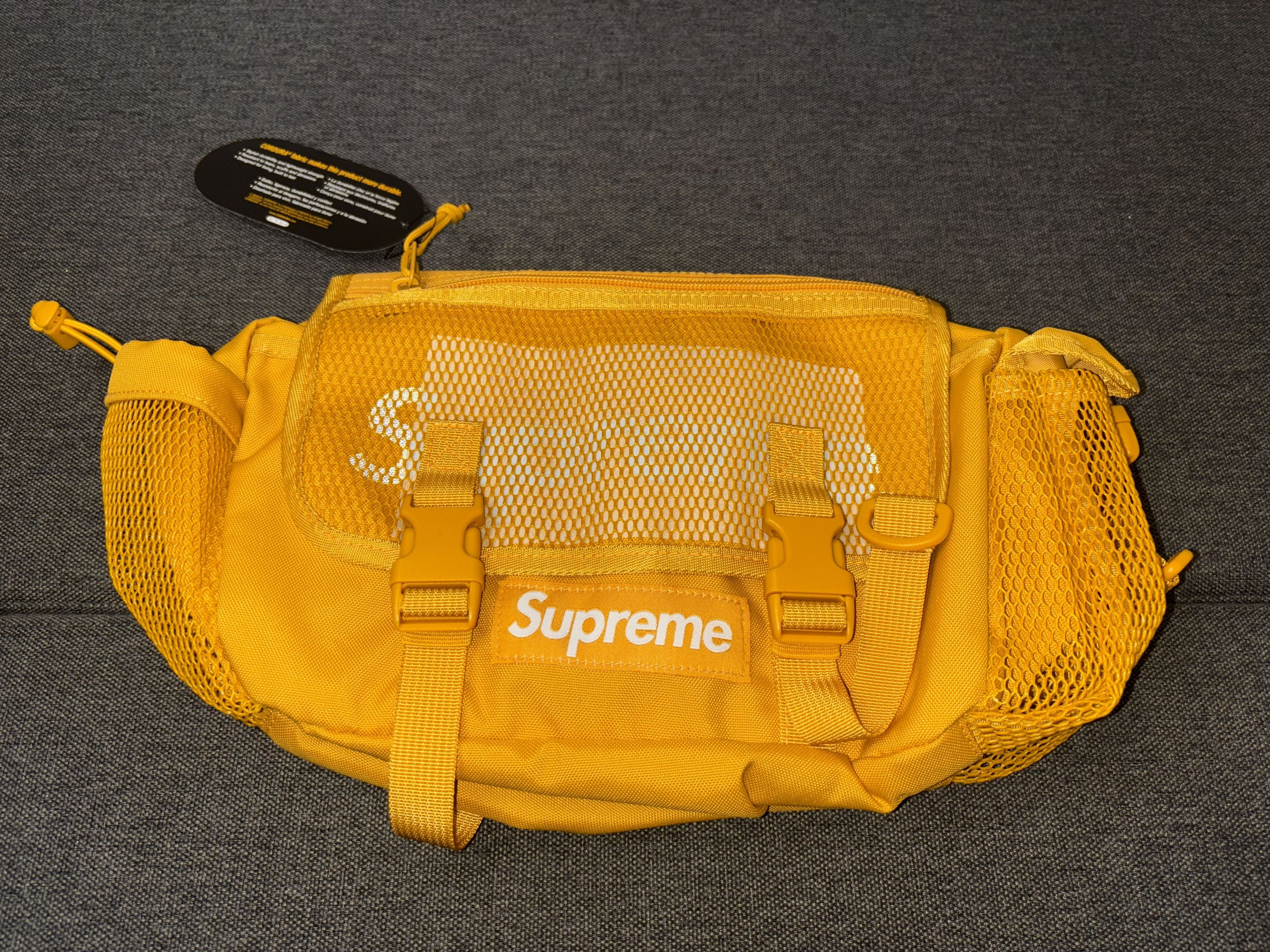 Supreme SUPREME Cordura Waist Bag Gold SS20 SS20B5 BNIB w/Stickers Size ONE SIZE - 5 Thumbnail