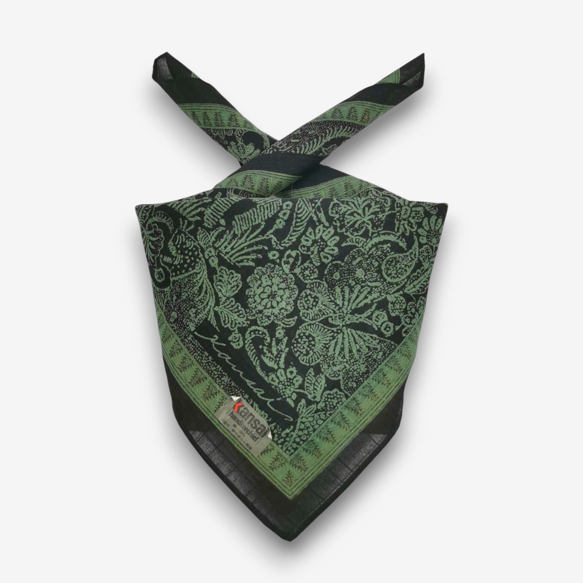 Kansai Yamamoto Vintage Kansai Handkerchief Pocket Square Bandana Size ONE SIZE - 1 Thumbnail