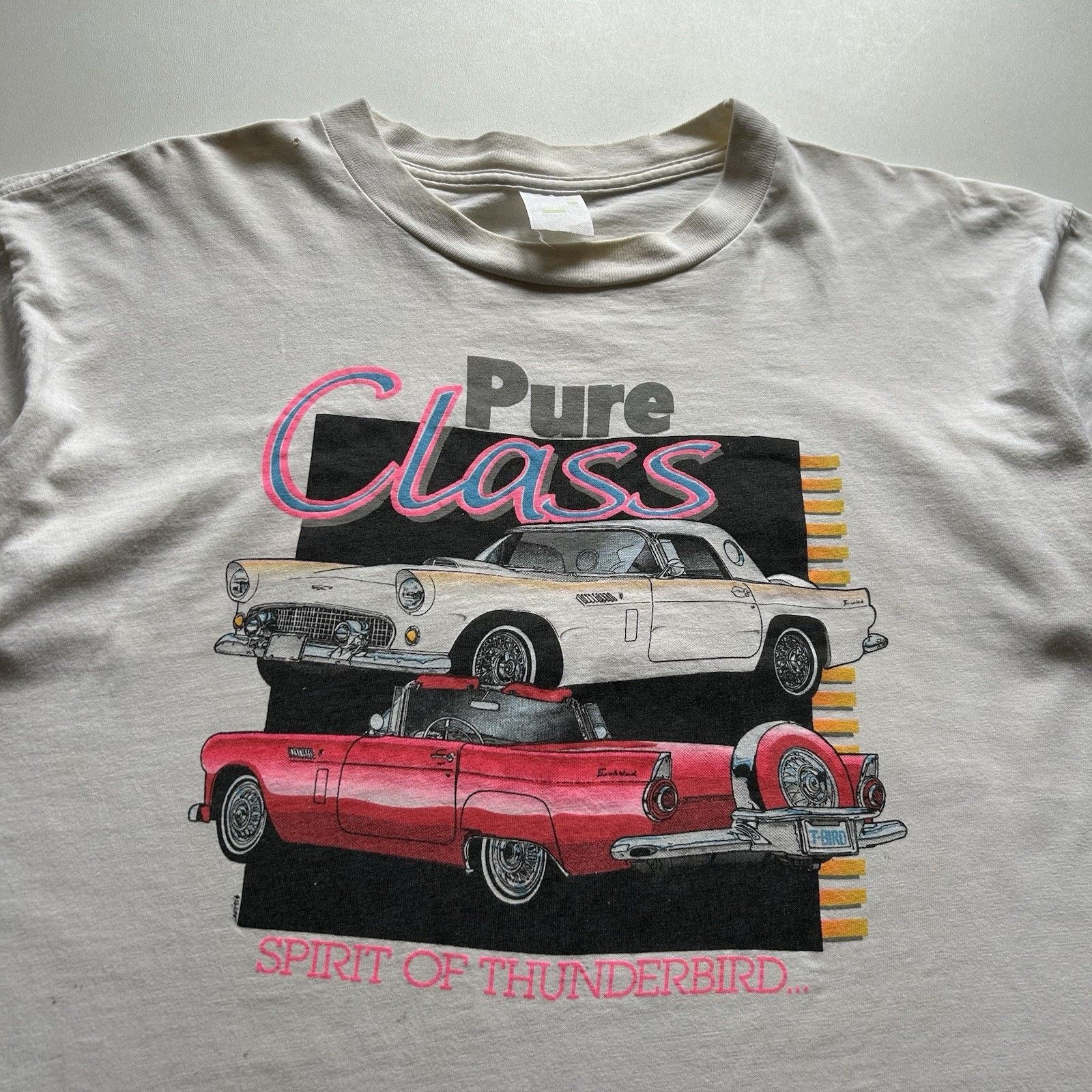 Ford Vintage 90s Ford T-Bird Thunderbird Car Art T Shirt XL Rare Size US XL / EU 56 / 4 - 2 Thumbnail