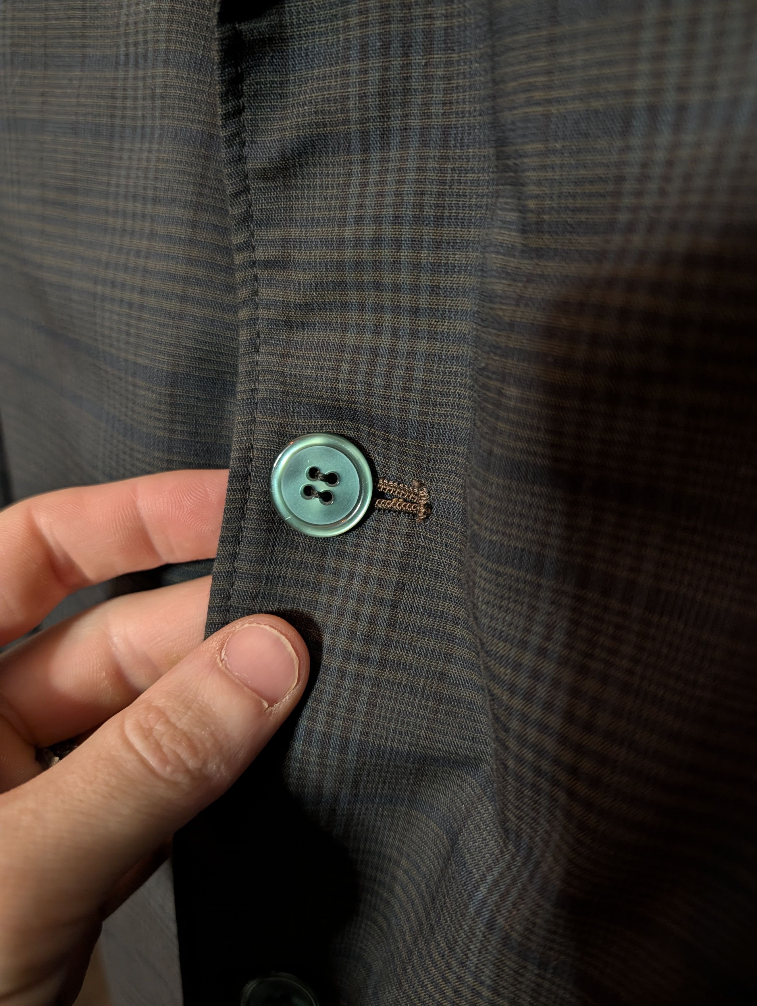 Vintage MAVEST vtg gray/green plaid MiUSA cotton sport coat Size 38S - 3 Thumbnail