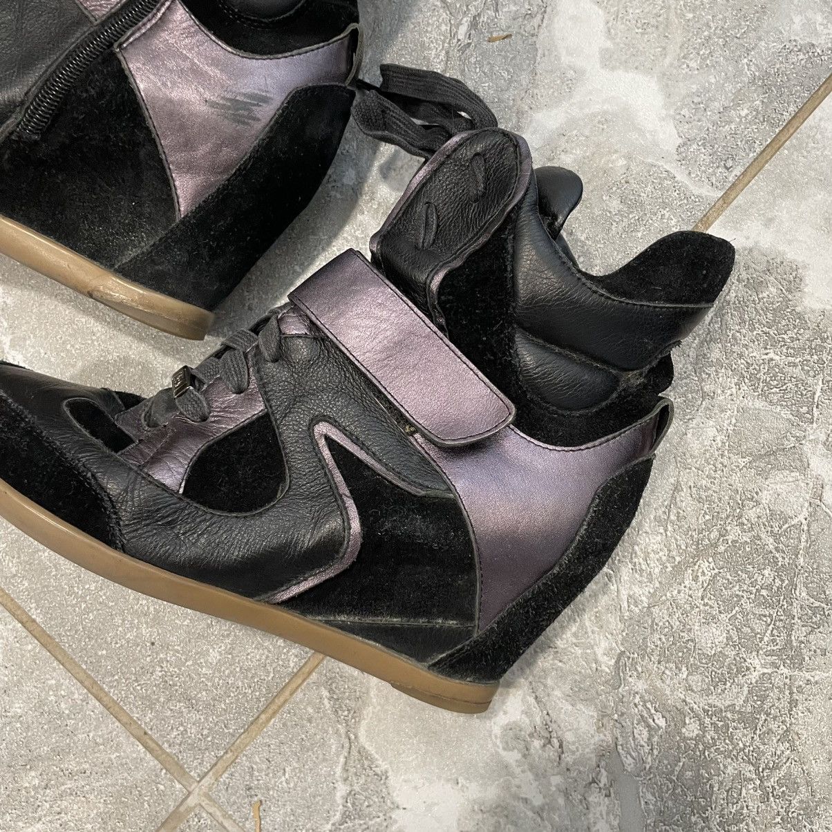 Vintage 38 like ISABEL MARANT BECKETT HIGH PLATFORM SNEAKERS SHOES Size US 8 / IT 38 - 2 Thumbnail