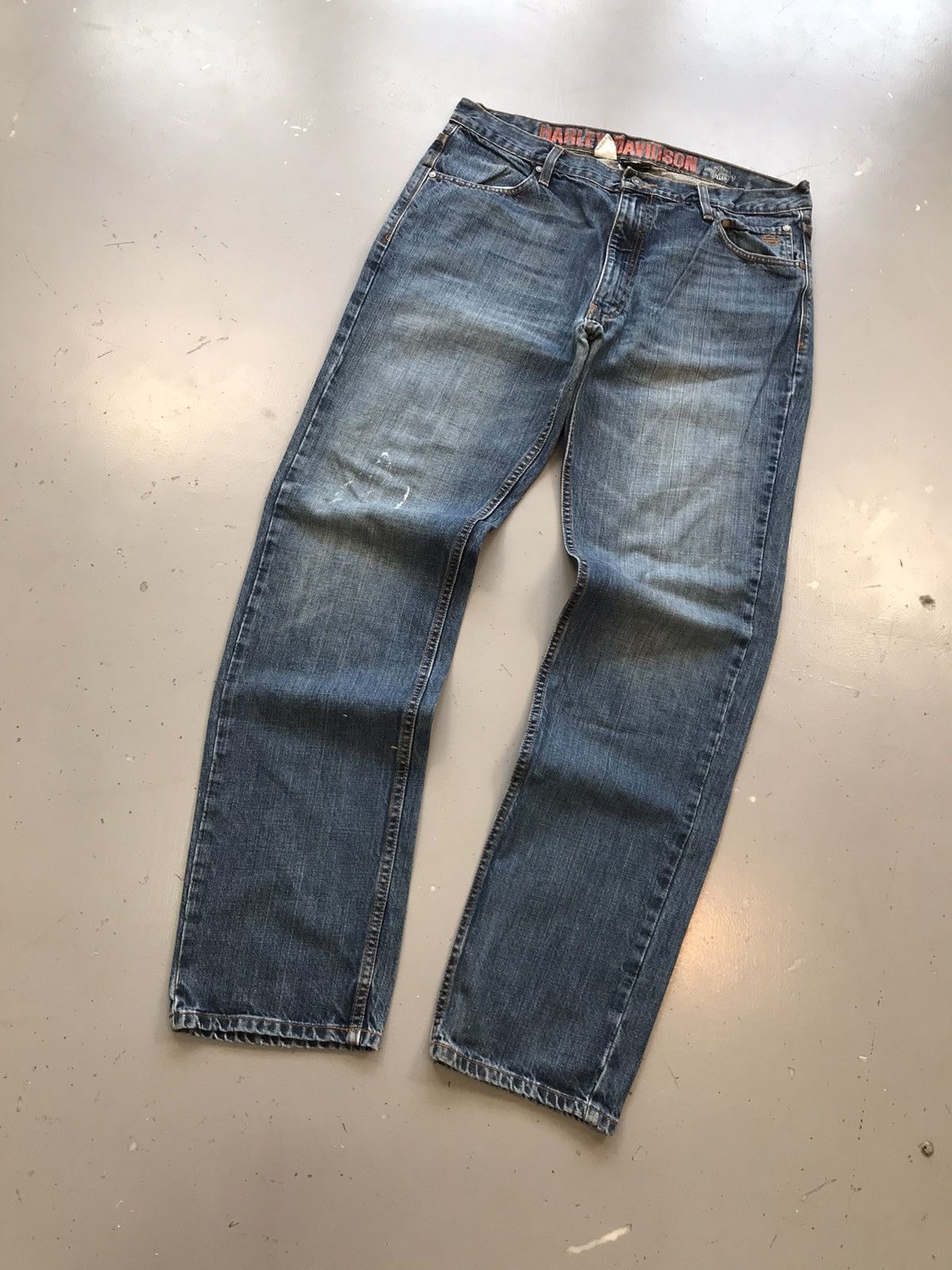 Harley Davidson × Vintage Vintage Harley Davidson straight fit denim Size US 38 / EU 54 - 2 Thumbnail