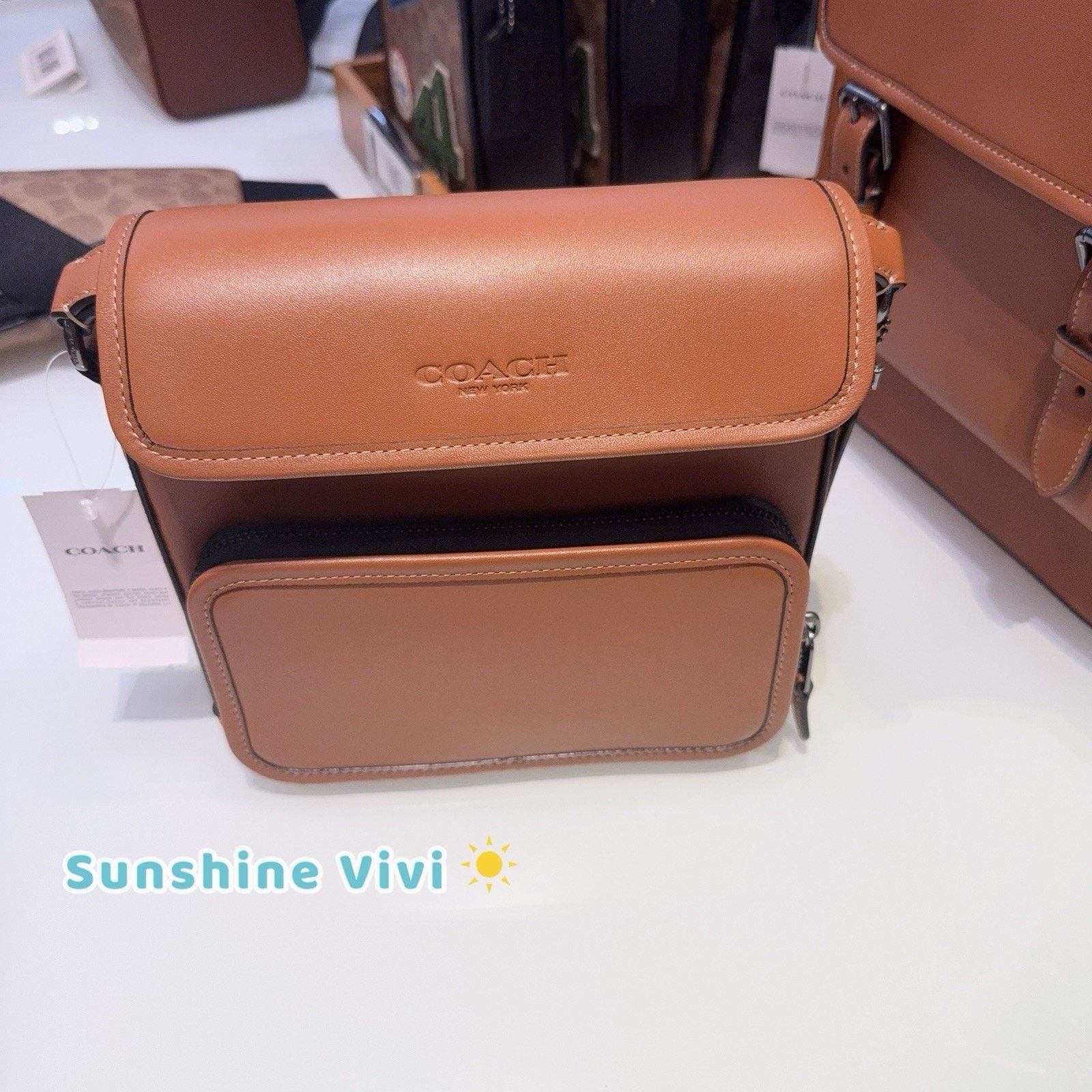 Coach NWT Coach CDB62 Leather Sullivan Leather Flap Crossbody Size ONE SIZE - 2 Thumbnail