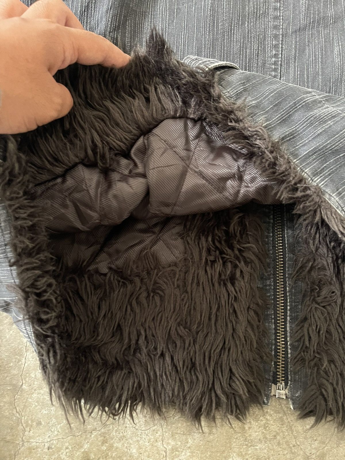 Mossimo Y2K Mossimo Fur Rider Jacket Gothic Opium Style LGB Japanese Size US L / EU 52-54 / 3 - 12 Thumbnail