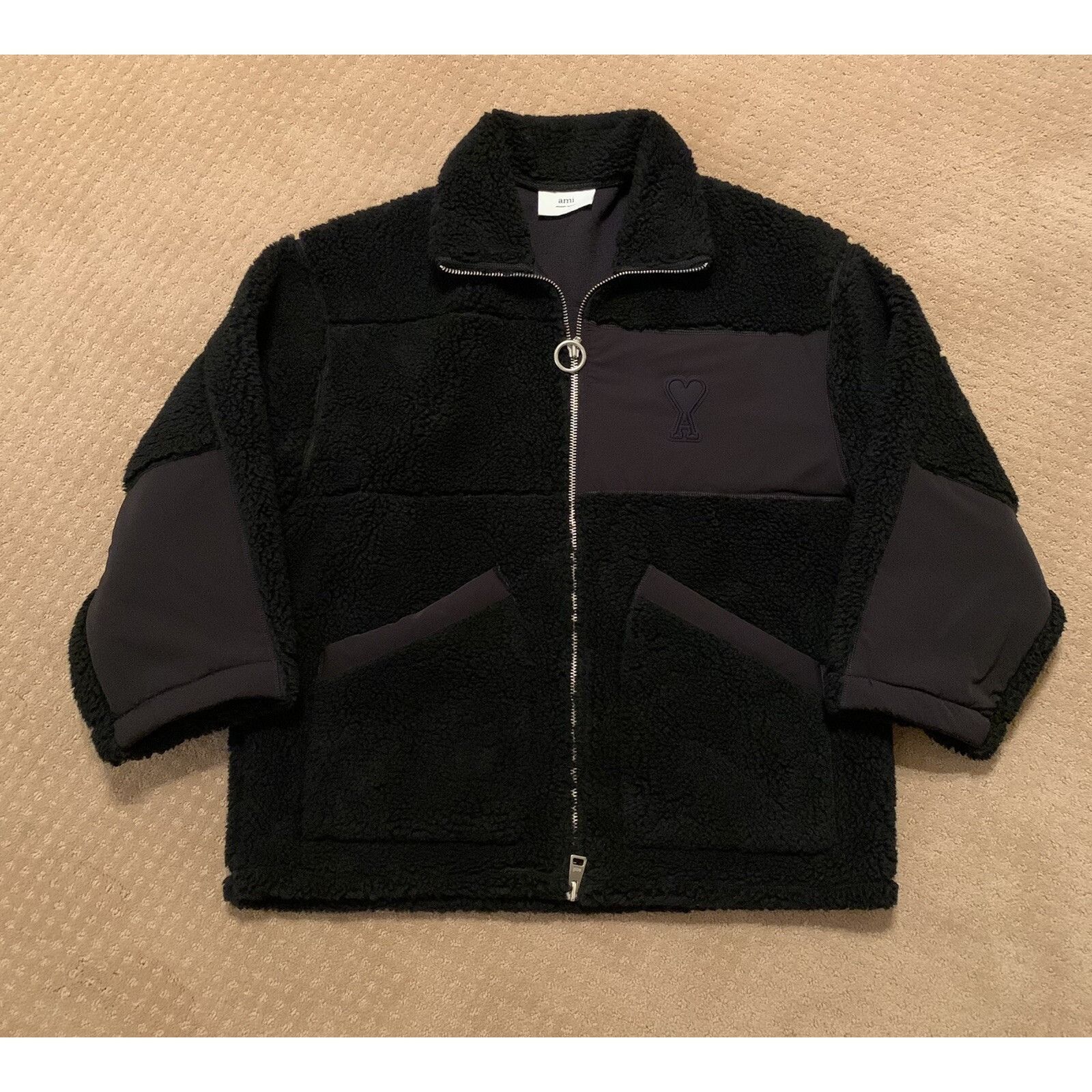 AMI AMI Paris Alexandre Mattiussi Ami De Coeur Heart Fleece Jack Size US XXL / EU 58 / 5 - 1 Thumbnail