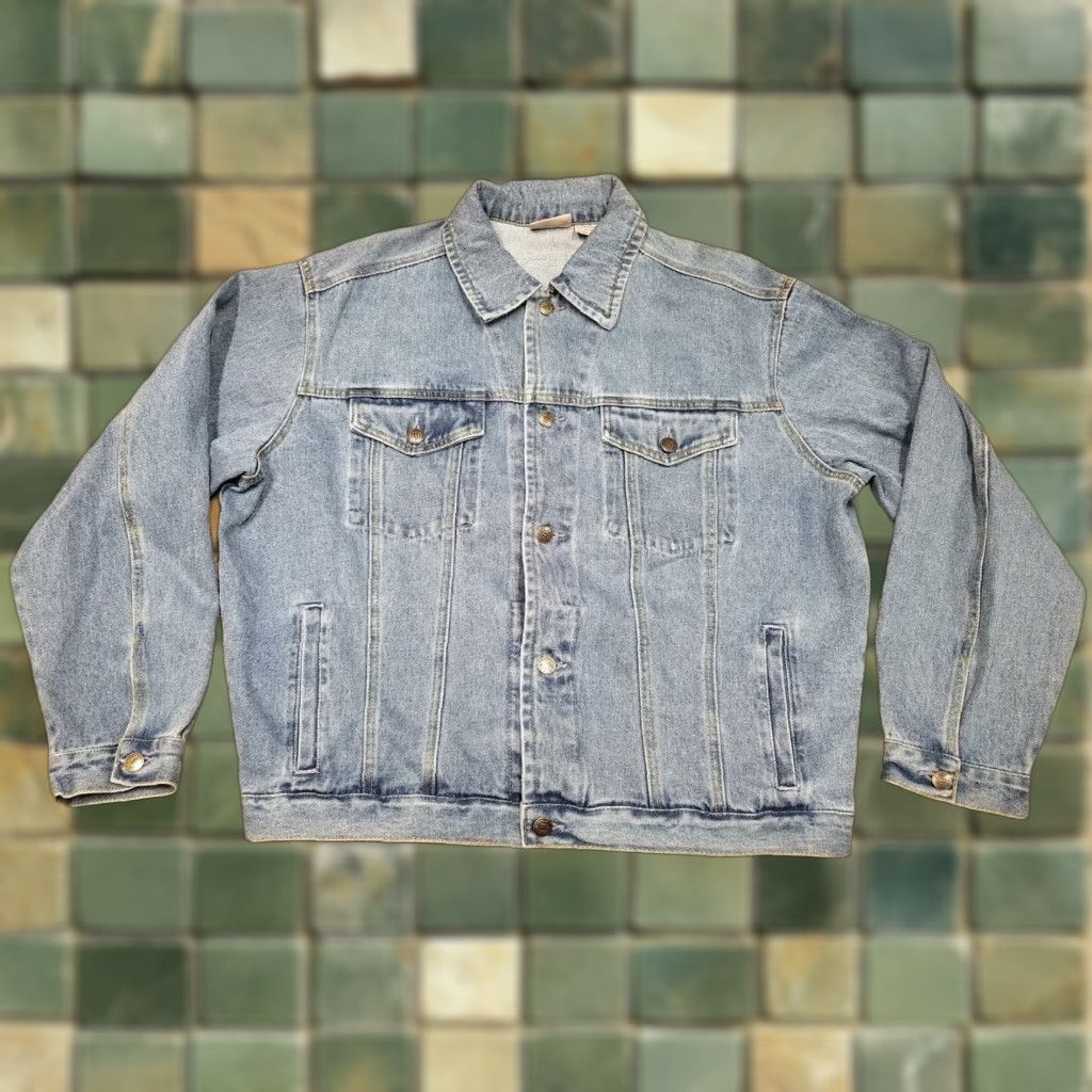 Vintage VINTAGE Most Wanted Denim Jacket Mens L Blue Long Sleeve Trucker Workwear Casual Size US L / EU 52-54 / 3 - 1 Thumbnail