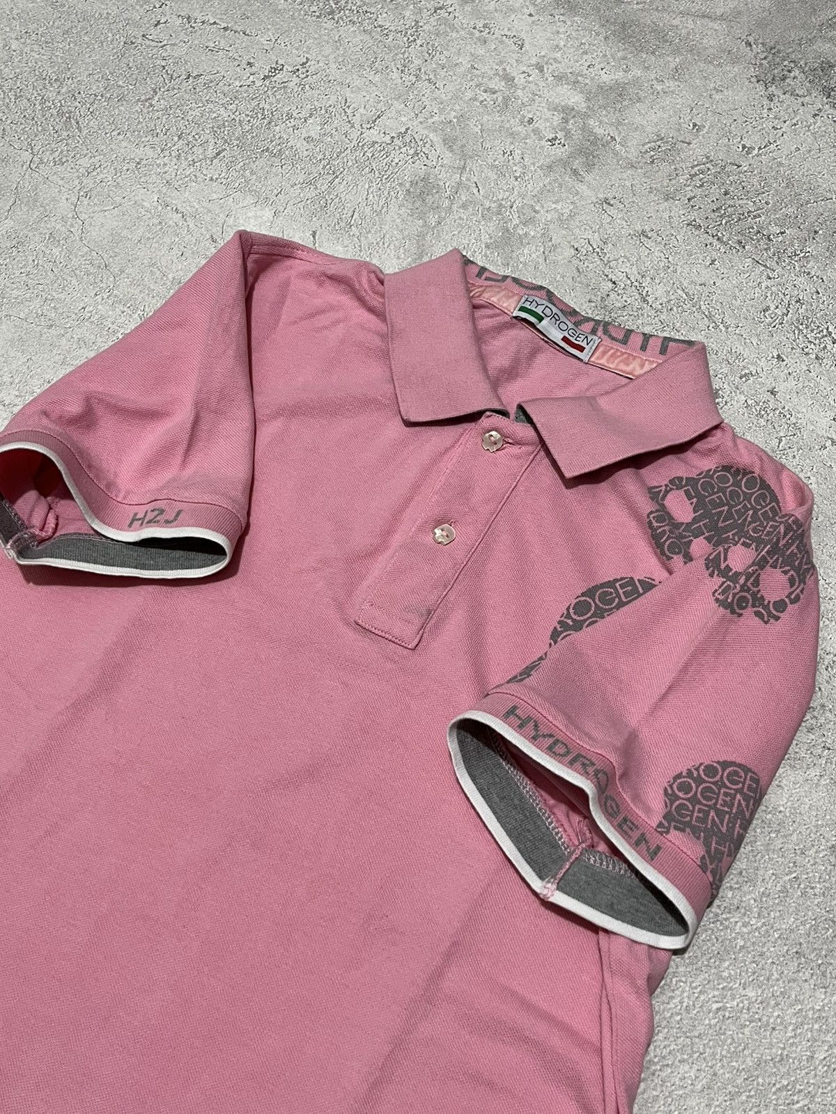 HYDROGEN × Japanese Brand Hydrogen Italy Skull Polo Size US XL / EU 56 / 4 - 4 Thumbnail