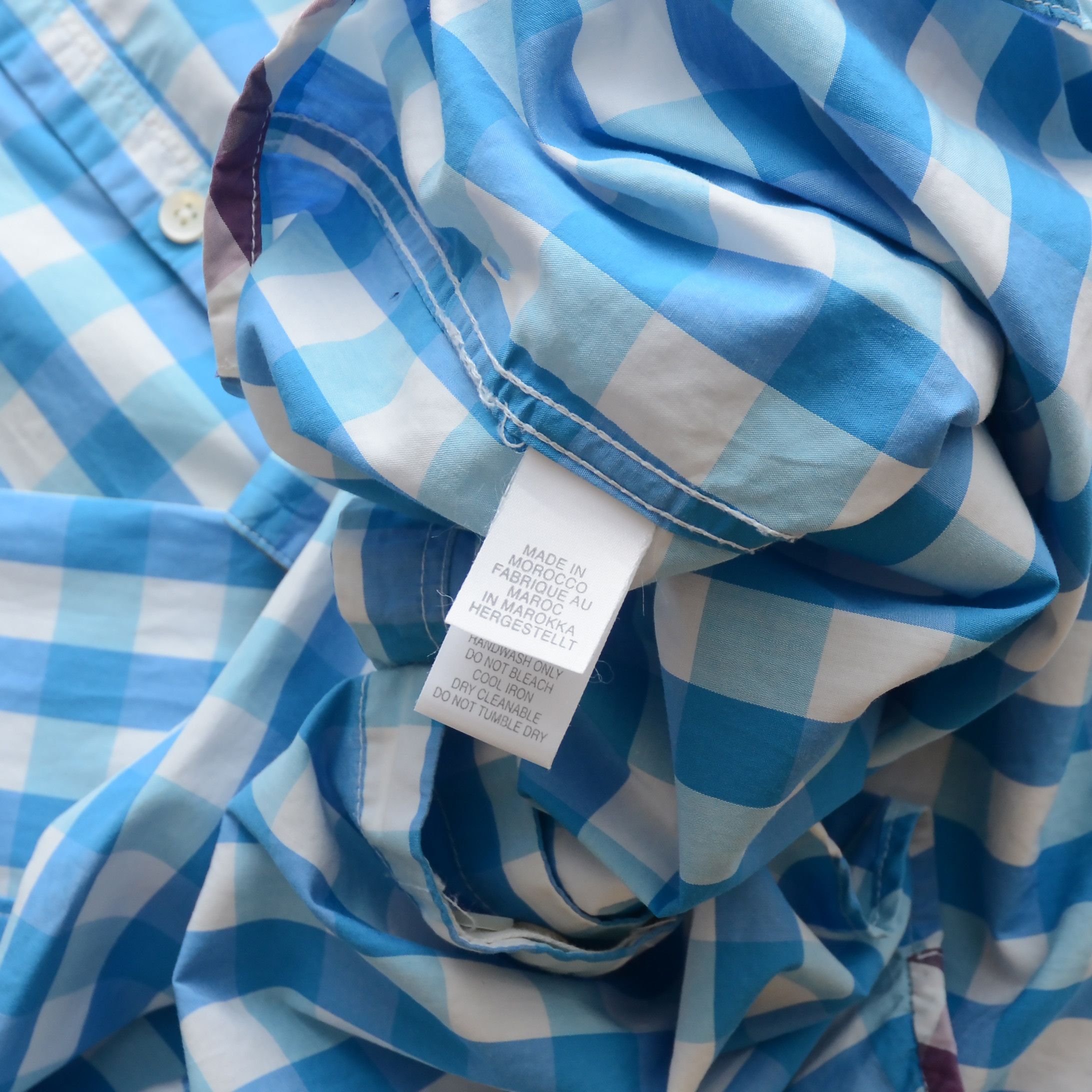 Paul Smith Paul Smith Jeans Men's Cornflower Blue Check Shirt Size M Size US M / EU 48-50 / 2 - 10 Thumbnail