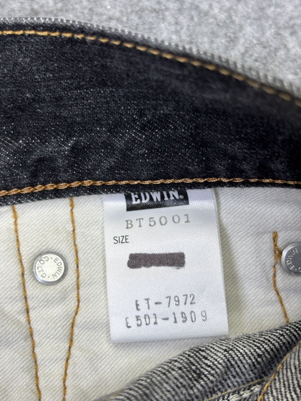 Edwin 💥Flare💥Archival Edwin 503 Chaos Fades Black Denim K15 Size US 31 - 15 Thumbnail