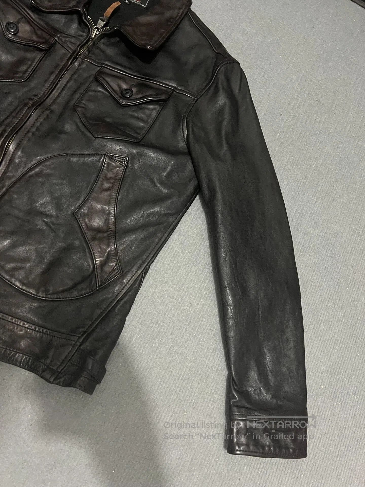 RRL Ralph Lauren Men's Leather Jacket XL Size. Size US XL / EU 56 / 4 - 3 Thumbnail