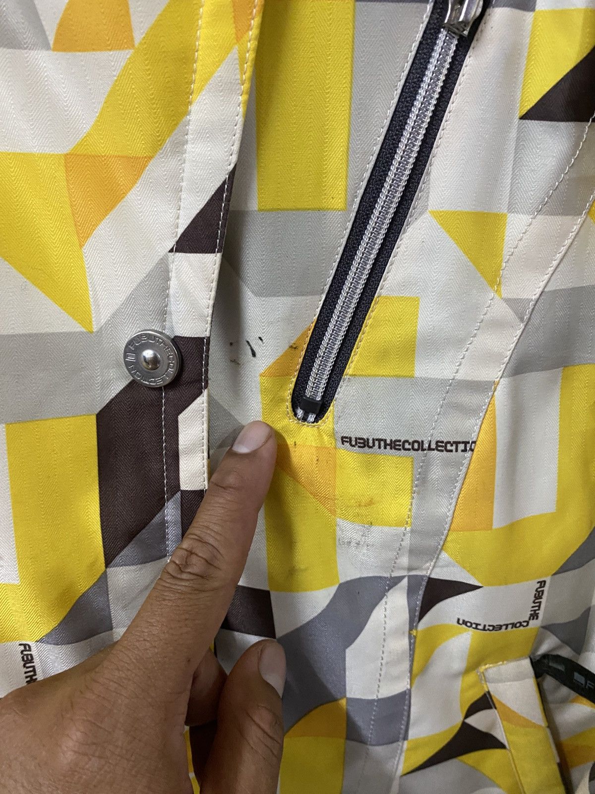 Fubu FUBU The Collection Geometric Pattern Ski Jacket Size US M / EU 48-50 / 2 - 10 Thumbnail