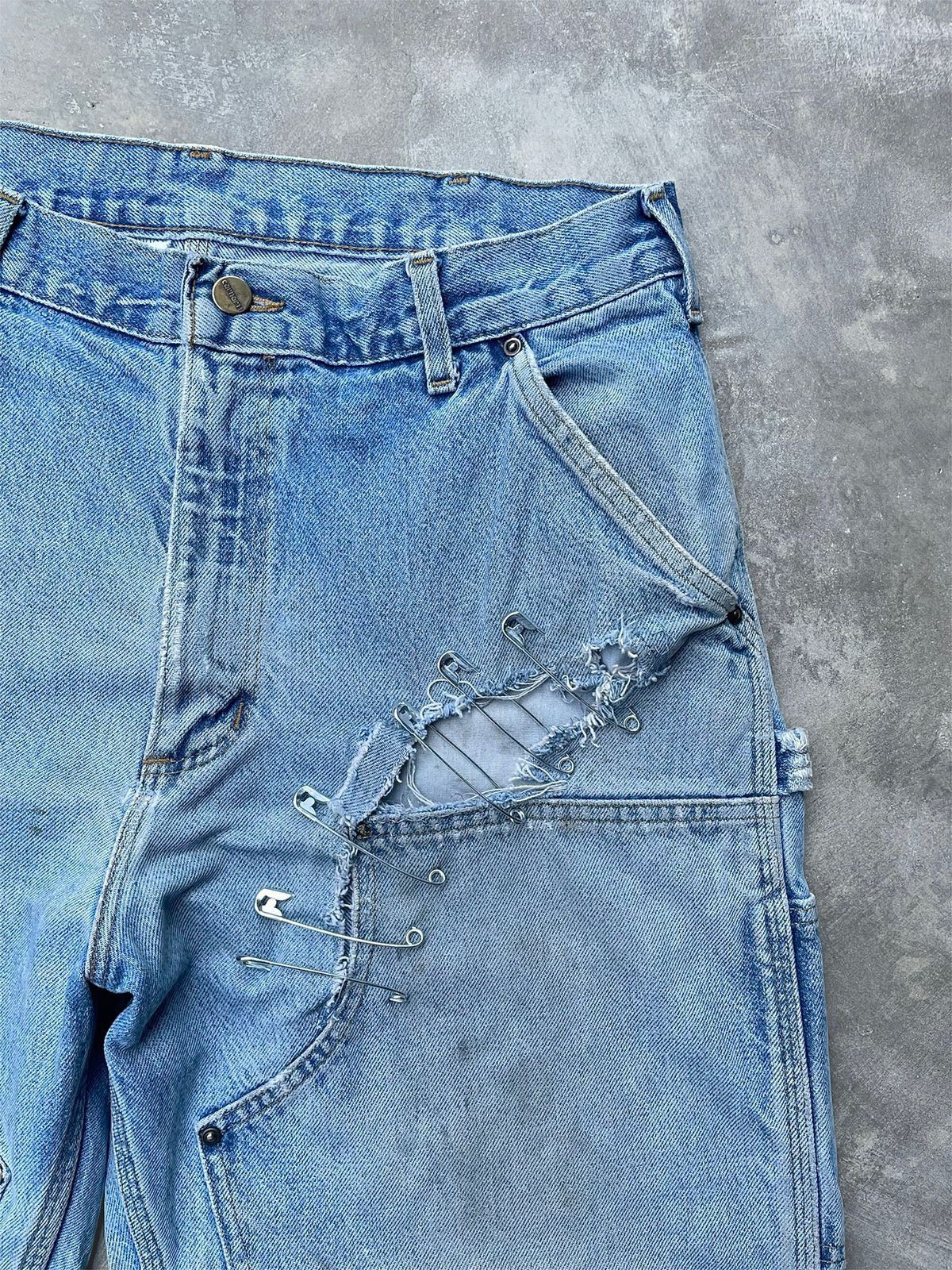 Carhartt Distressed Vintage USA Carhartt Doublekne Pant B73-DST Size US 35 - 3 Thumbnail