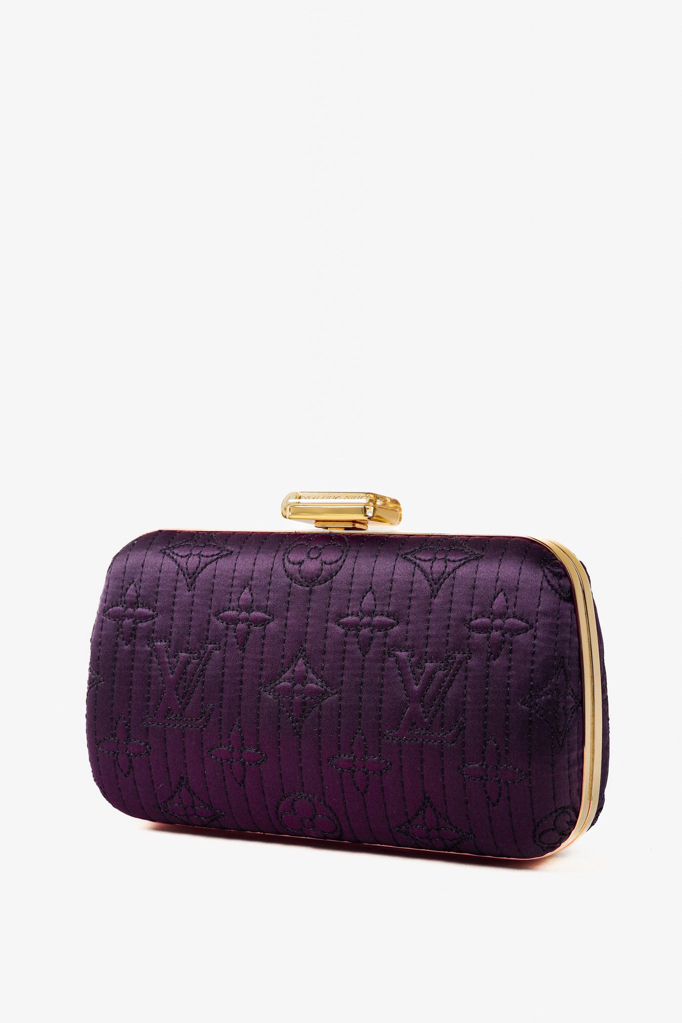 Louis Vuitton Louis Vuitton Minaudière Plum Monogram Motard Clutch Size ONE SIZE - 3 Thumbnail