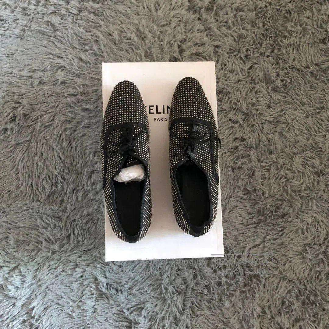 Saint Laurent Paris Saint Laurent Studded Leather Shoes. Size US 7 / EU 40 - 3 Thumbnail