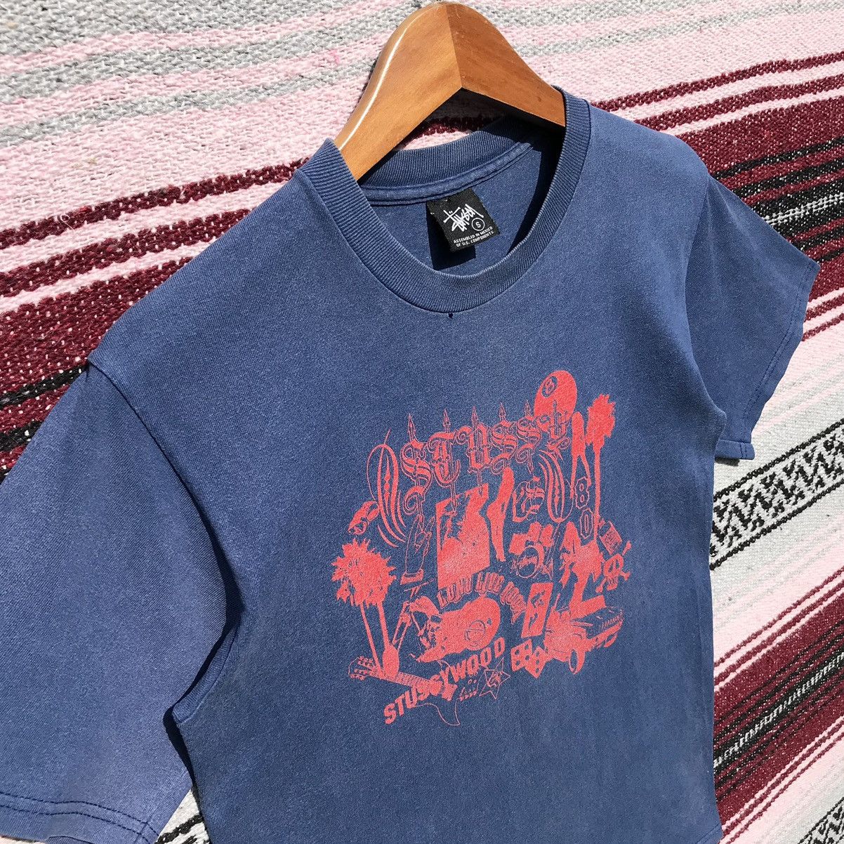 Stussy Y2K Vintage Stussy Wood Tee Stussy Streetwear SunFaded Size US S / EU 44-46 / 1 - 5 Thumbnail