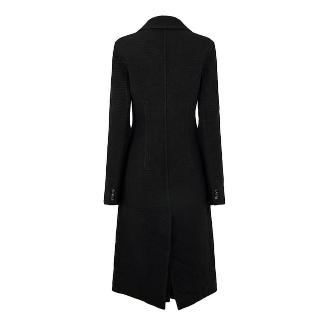 Bottega Veneta Single Brst Slim Fit Coat in Black