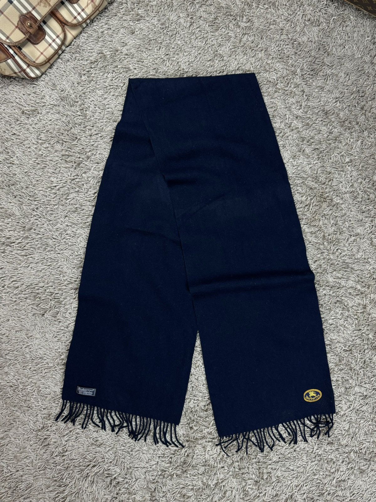Burberry × Vintage Vintage wool scarf Burberry’s 90s original luxury item Size ONE SIZE - 3 Thumbnail