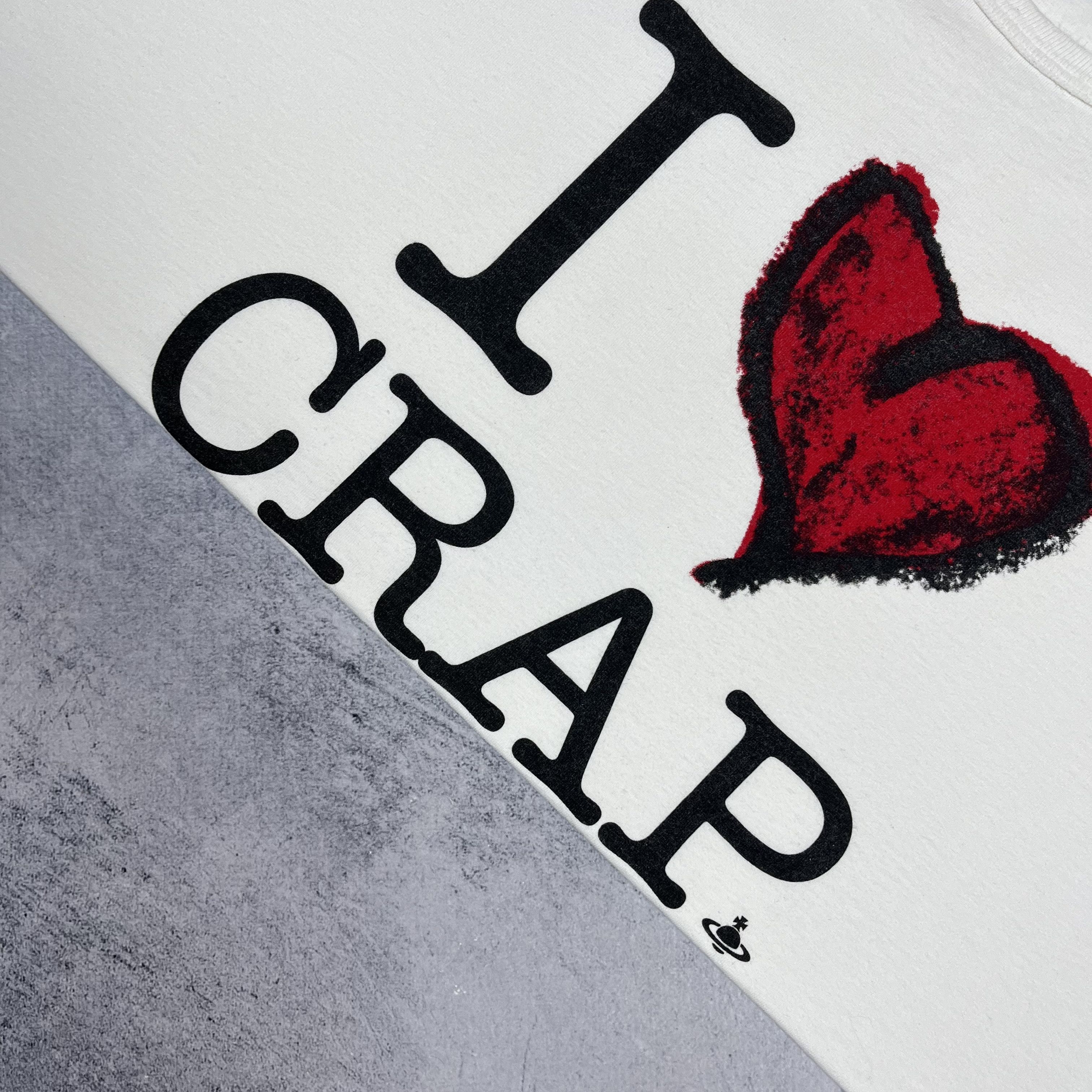 Vivienne Westwood Vivienne Westwood I Love Crap Big Logo Heart T Shirt Size US XXL / EU 58 / 5 - 11 Thumbnail