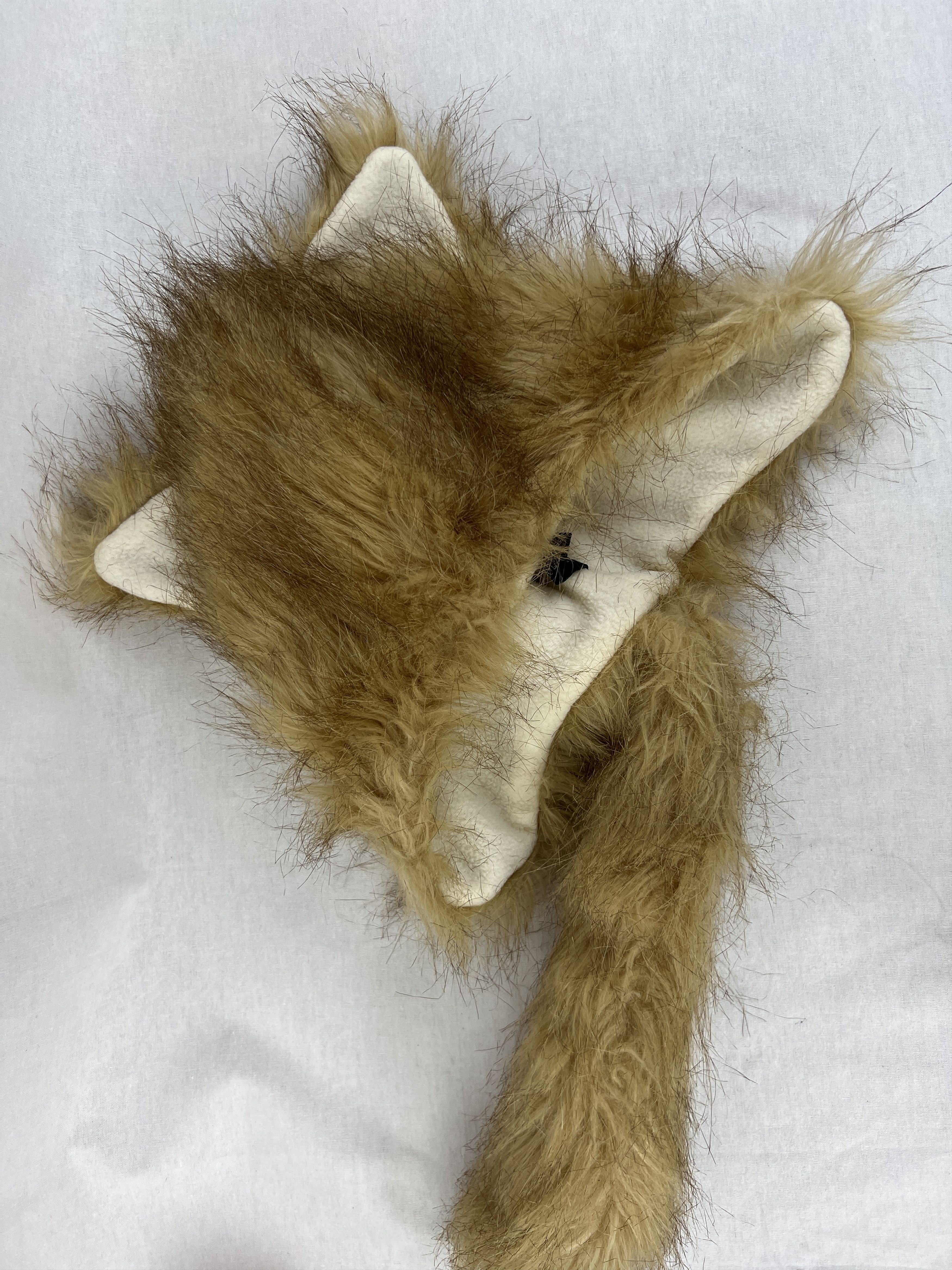 Robin Ruth Y2K Robin Ruth Furry Hat Fox Ears With Tail Faux Fur Size ONE SIZE - 8 Thumbnail