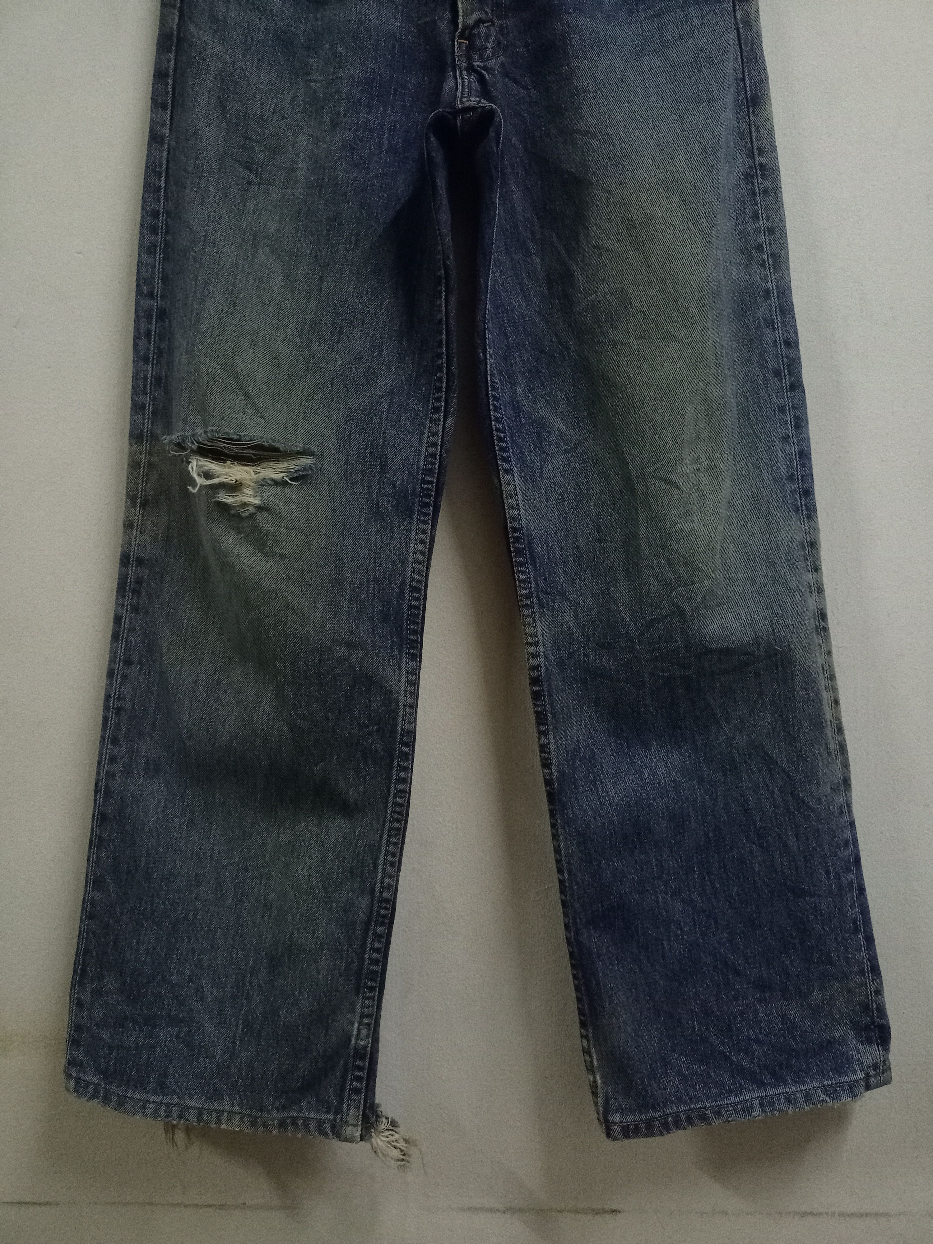 Levi's × Levi's Vintage Clothing Vintage Levis 508 Mud Wash Distressed Baggy Jeans 30x28 Size US 30 / EU 46 - 6 Thumbnail
