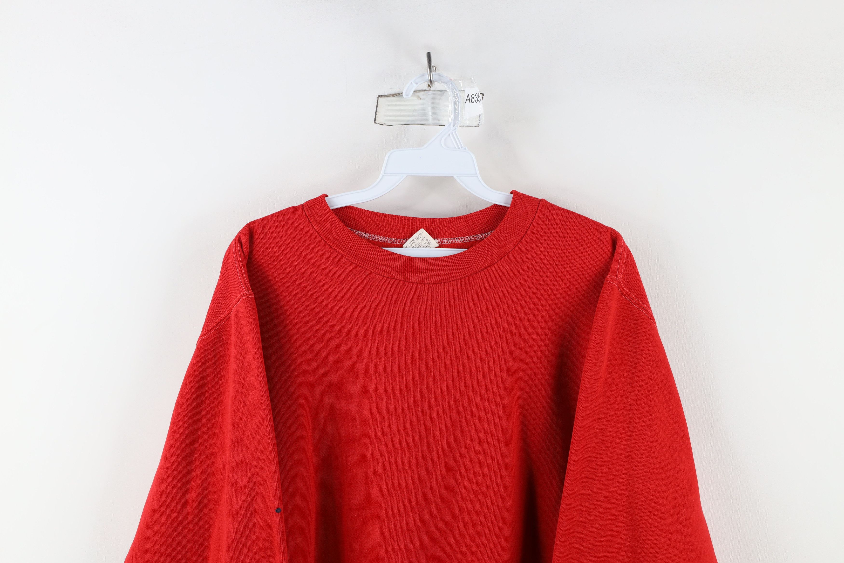 Russell Athletic × Vintage Vintage 70s Russell Athletic Crewneck Sweatshirt Red USA Size S / US 4 / IT 40 - 2 Thumbnail