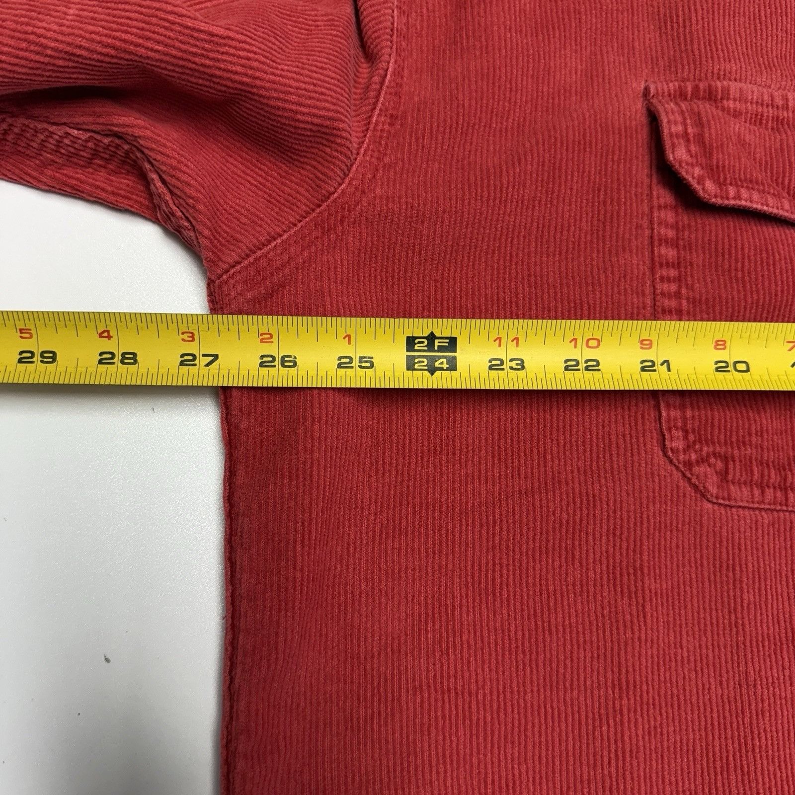 Structure × Vintage Vintage Structure Corduroy Anorak Jacket Adult Large Red Col Size US L / EU 52-54 / 3 - 16 Thumbnail