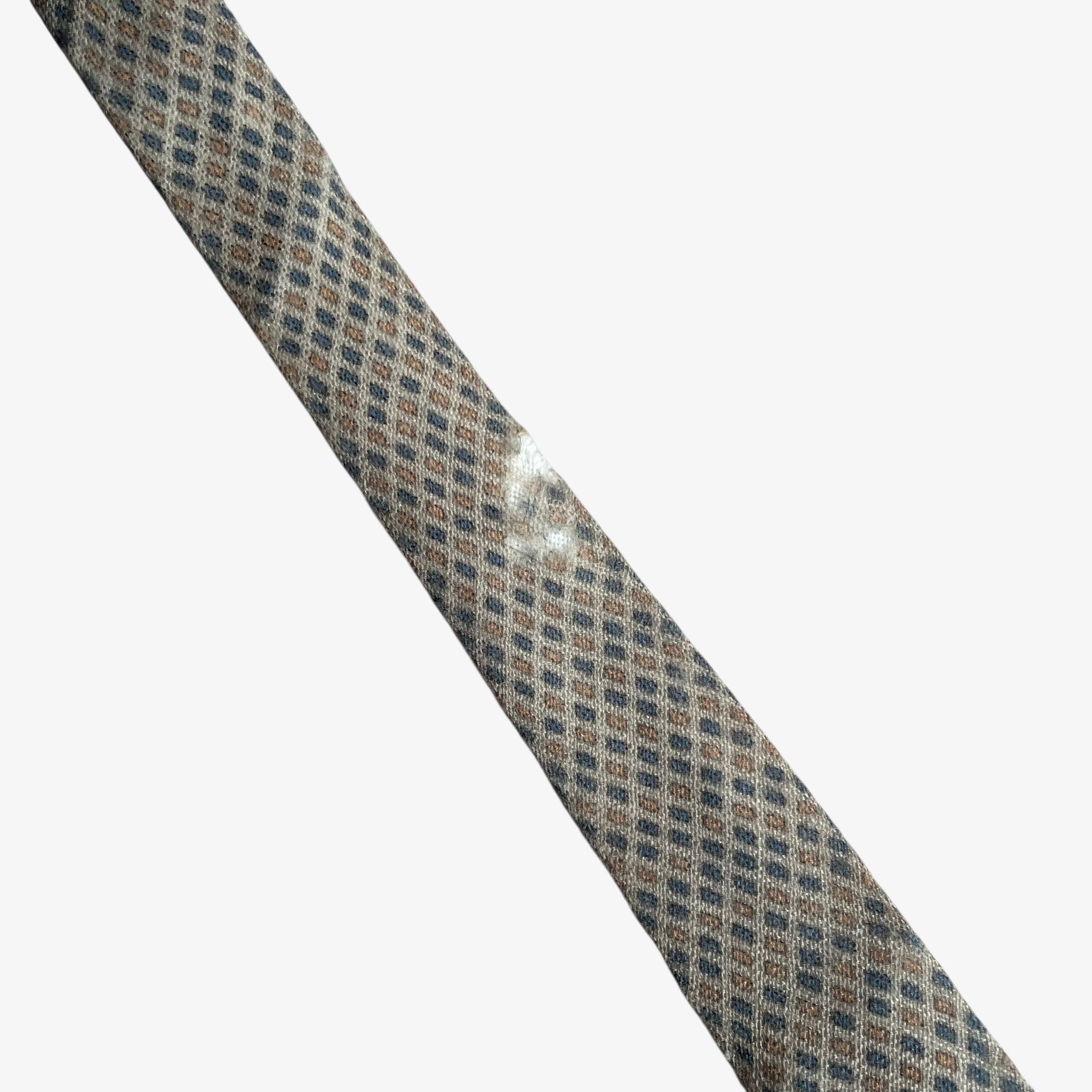 Yves Saint Laurent Vintage 80s Yves Saint Laurent YSL Abstract Striped Wool Tie Size ONE SIZE - 5 Thumbnail