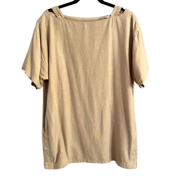 Vintage Vintage Ivory Raw Silk Cut Out Shift Dress - Medium Size M / US 6-8 / IT 42-44 - 10 Thumbnail