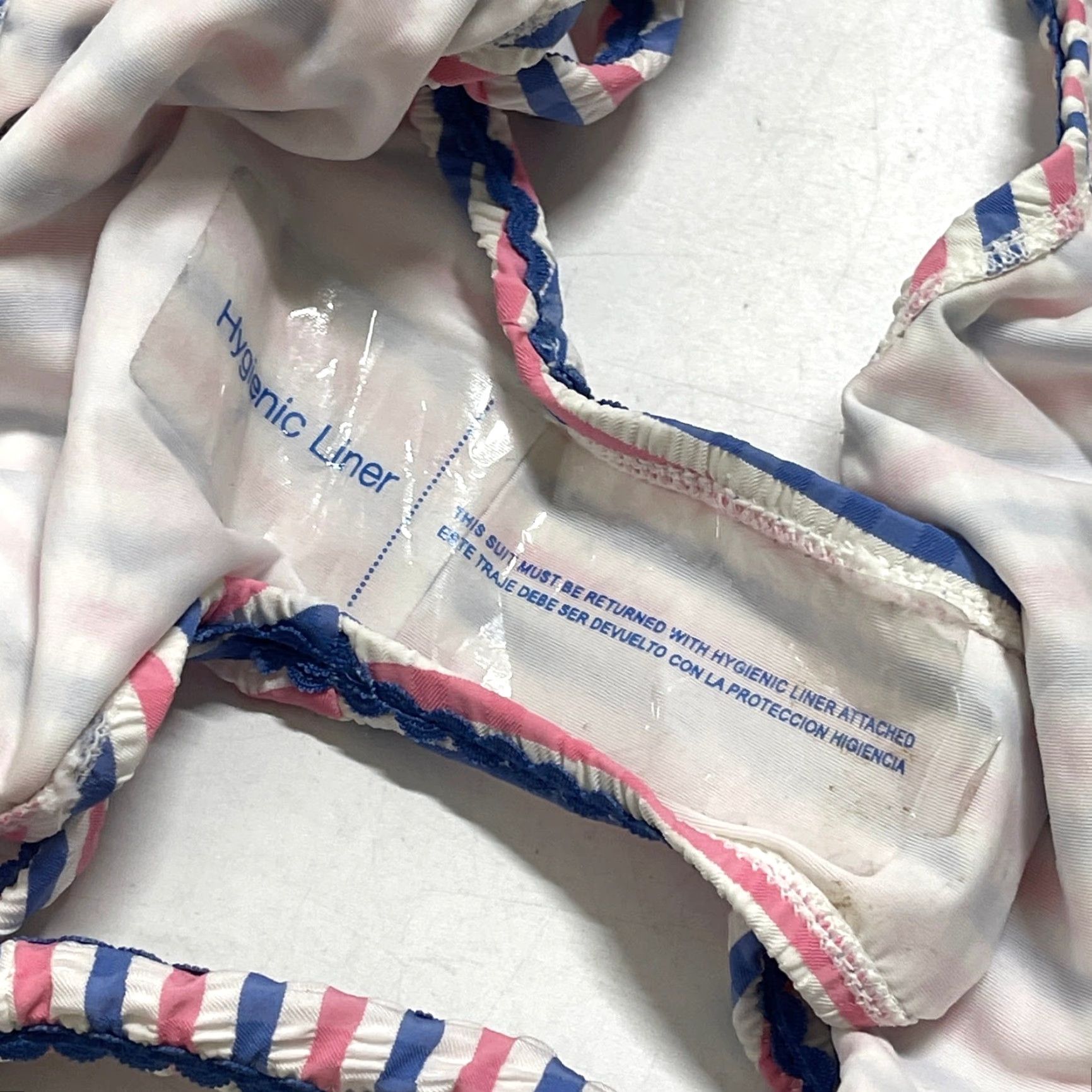 J.Crew J.CREW Bikini Bottom Women L Pink Blue Striped Swimwear Preppy Beach Y2K Bottom Womens Size 36" / US 14 / IT 50 - 6 Thumbnail