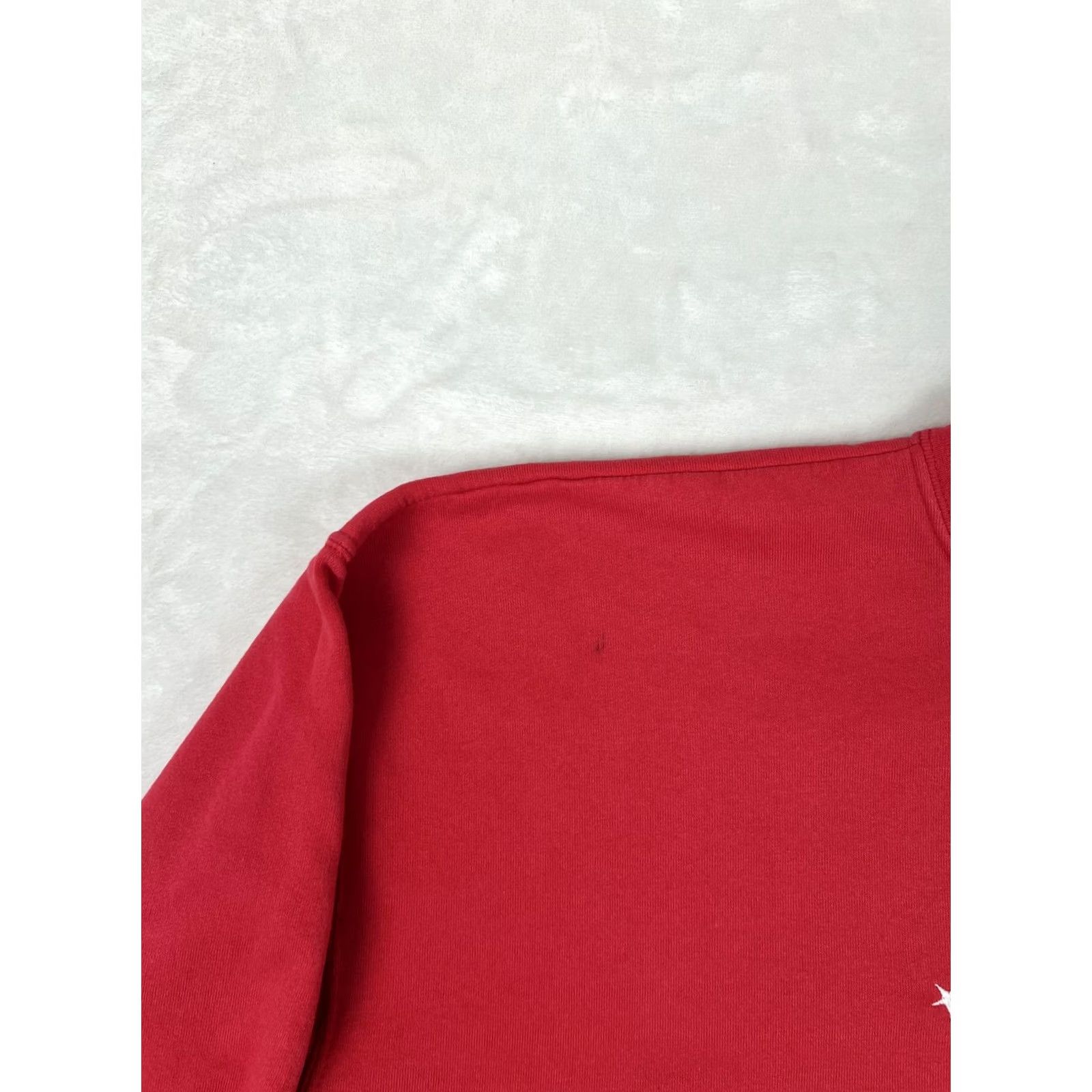 Disney VINTAGE Disney Mickey Mouse Sweatshirt Mens XL Red Embroidered Flag Patriotic USA Stars Crew Neck Pullover Graphic Print Cotton Polyester Fleece Size US XL / EU 56 / 4 - 6 Thumbnail
