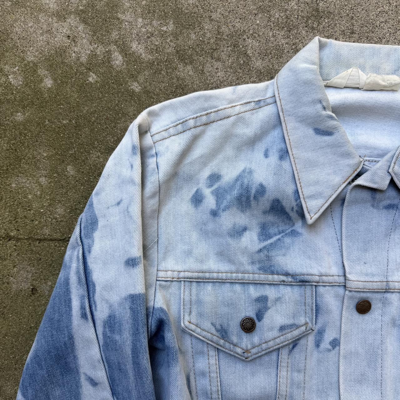 JCPenney vintage jcpenney denim jean jacket tie dye acid bleach Size US M / EU 48-50 / 2 - 4 Thumbnail