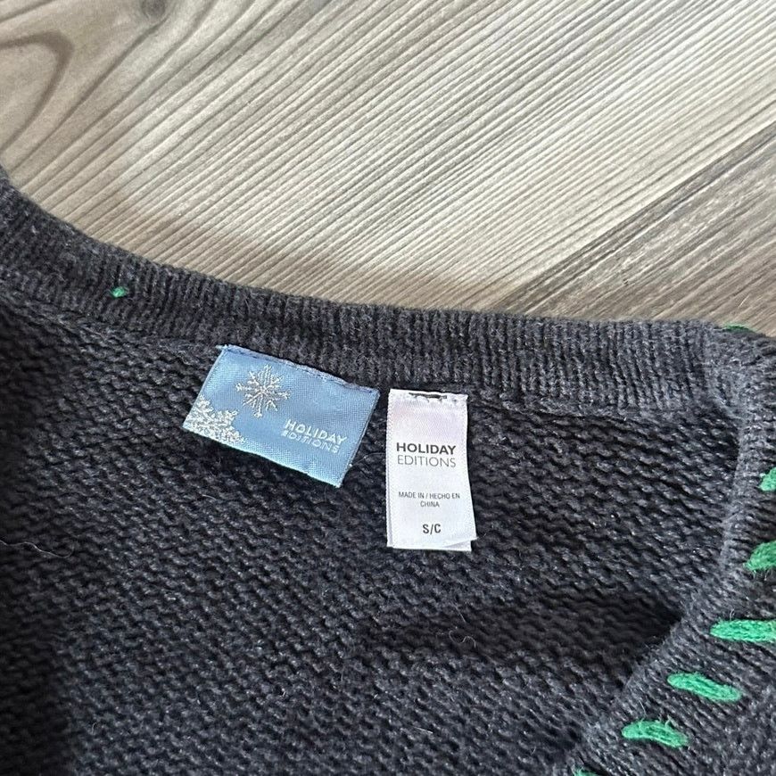 Basic Editions holiday editions christmas black green red knit vest Size S / US 4 / IT 40 - 3 Thumbnail