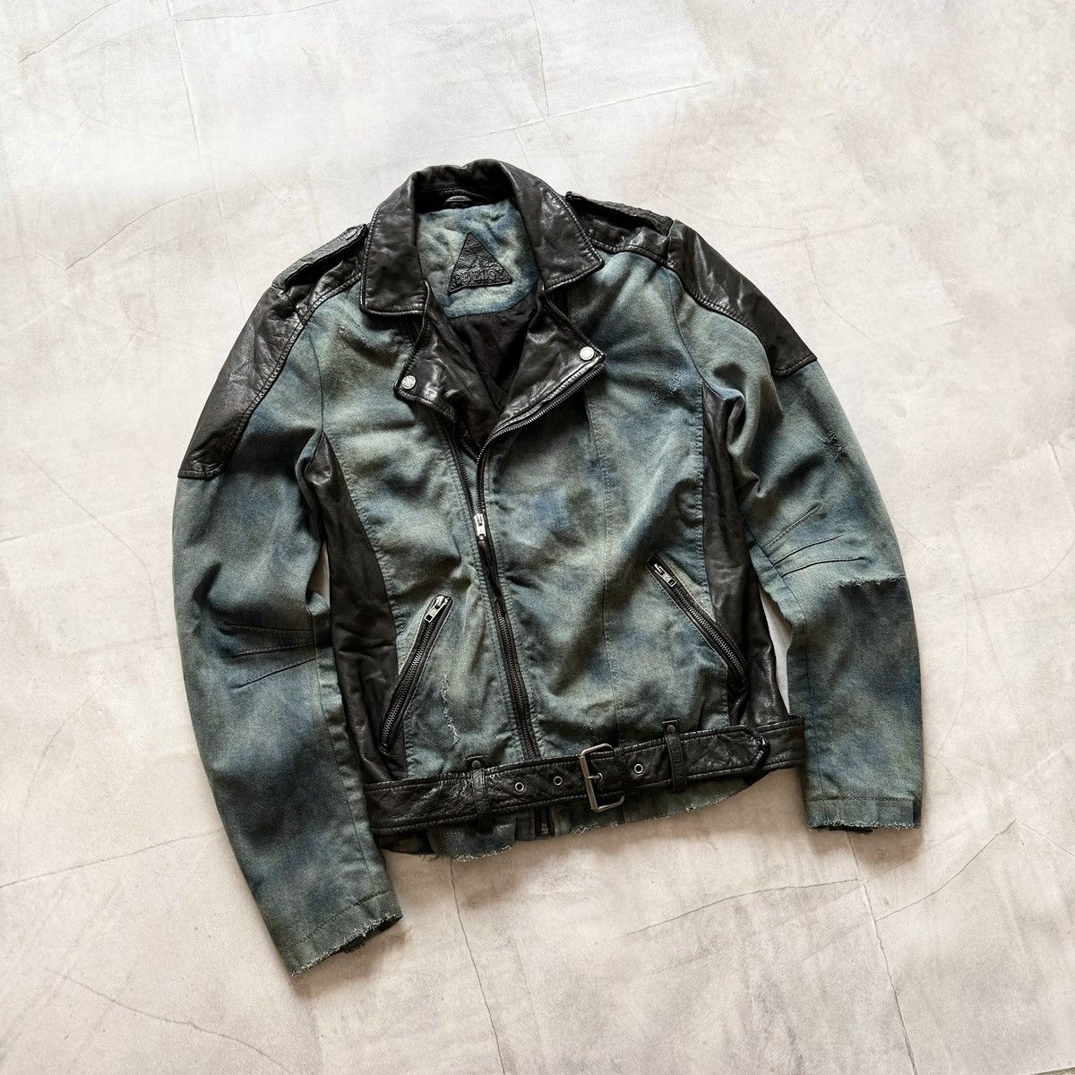 Hysteric Glamour × Undercover Gothic Leather Biker Distressed Jacket LGB Rick Owens Vibe Size US S / EU 44-46 / 1 - 1 Thumbnail