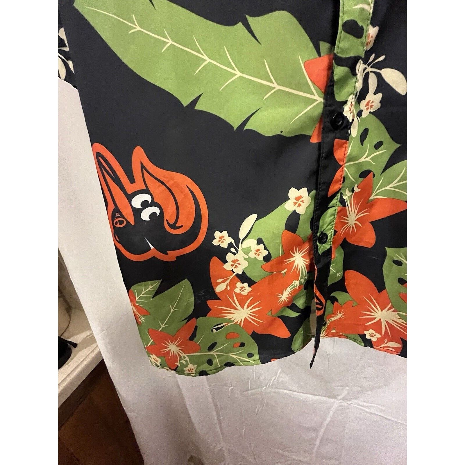Majestic BALTIMORE ORIOLES Men's MLB Majestic OrangeSz XL Hawaiian Size US XL / EU 56 / 4 - 4 Thumbnail