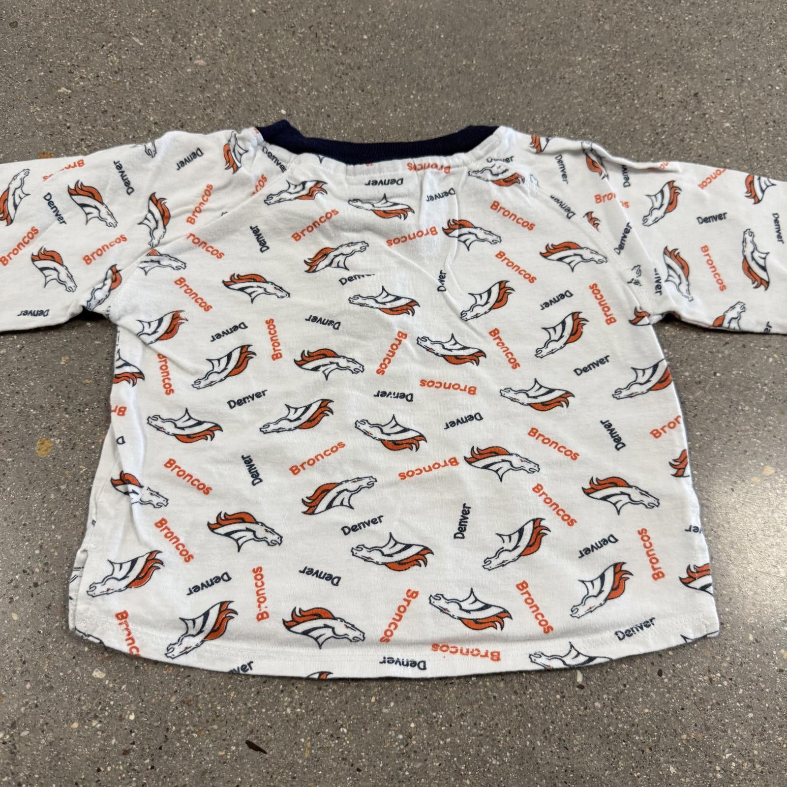Reebok Reebok Denver Broncos Kids Long Sleeve Pajama Shirt 2T Size ONE SIZE - 6 Thumbnail