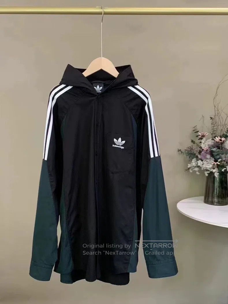 Balenciaga Balenciaga Hooded Shirt Jacket Size US S / EU 44-46 / 1 - 2 Thumbnail