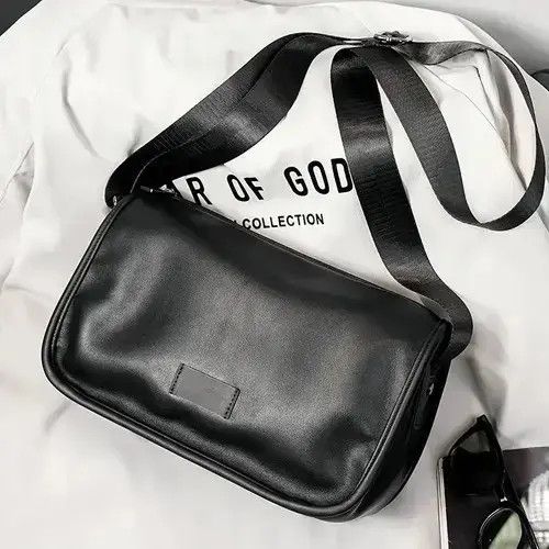 Other Fashion y2k faux leather shoulder bag messenger bag casual Size ONE SIZE - 2 Thumbnail