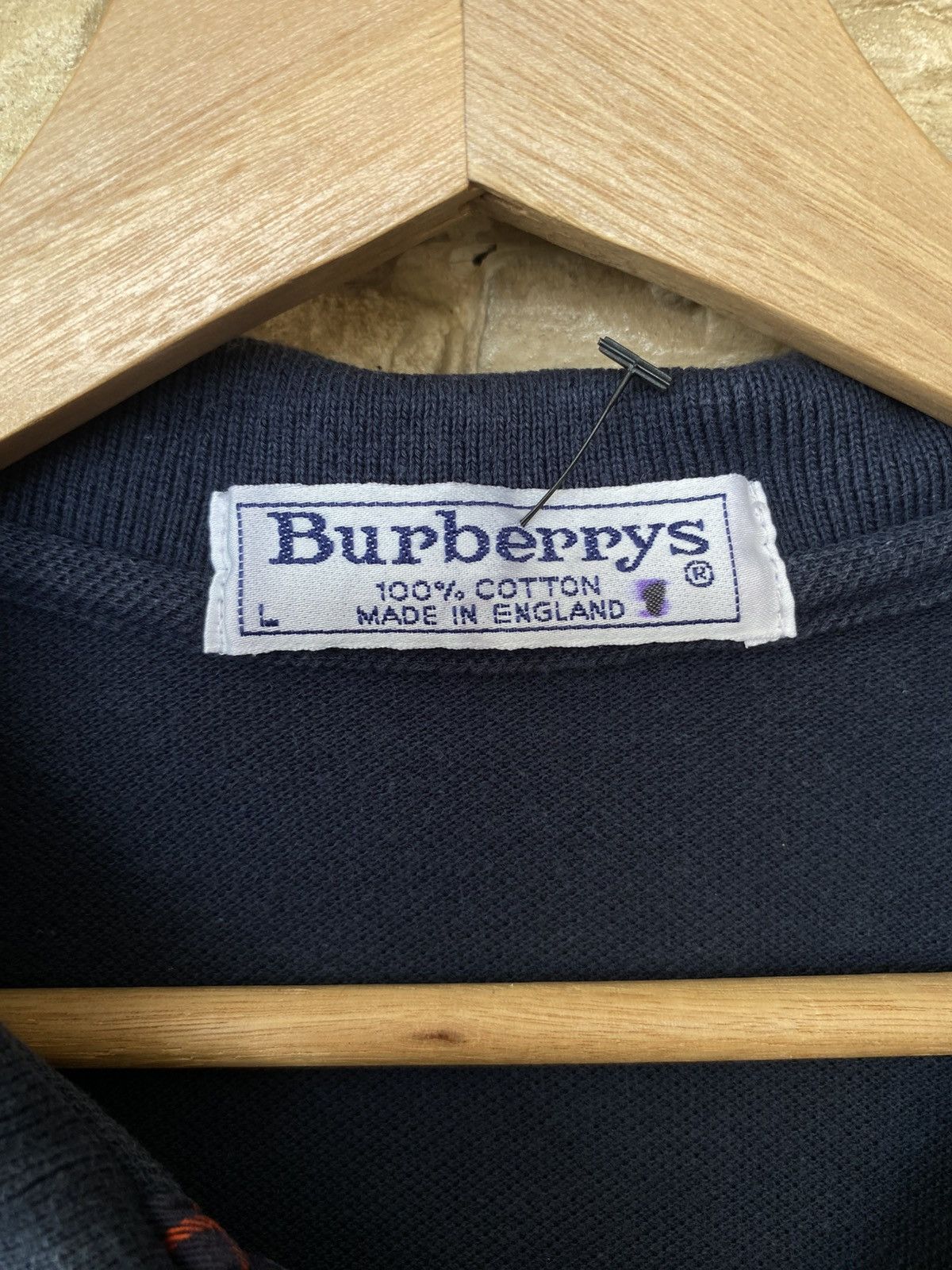 Burberry Rare Vintage Burberrys England Nova Check Polo Shirt Size US L / EU 52-54 / 3 - 8 Thumbnail