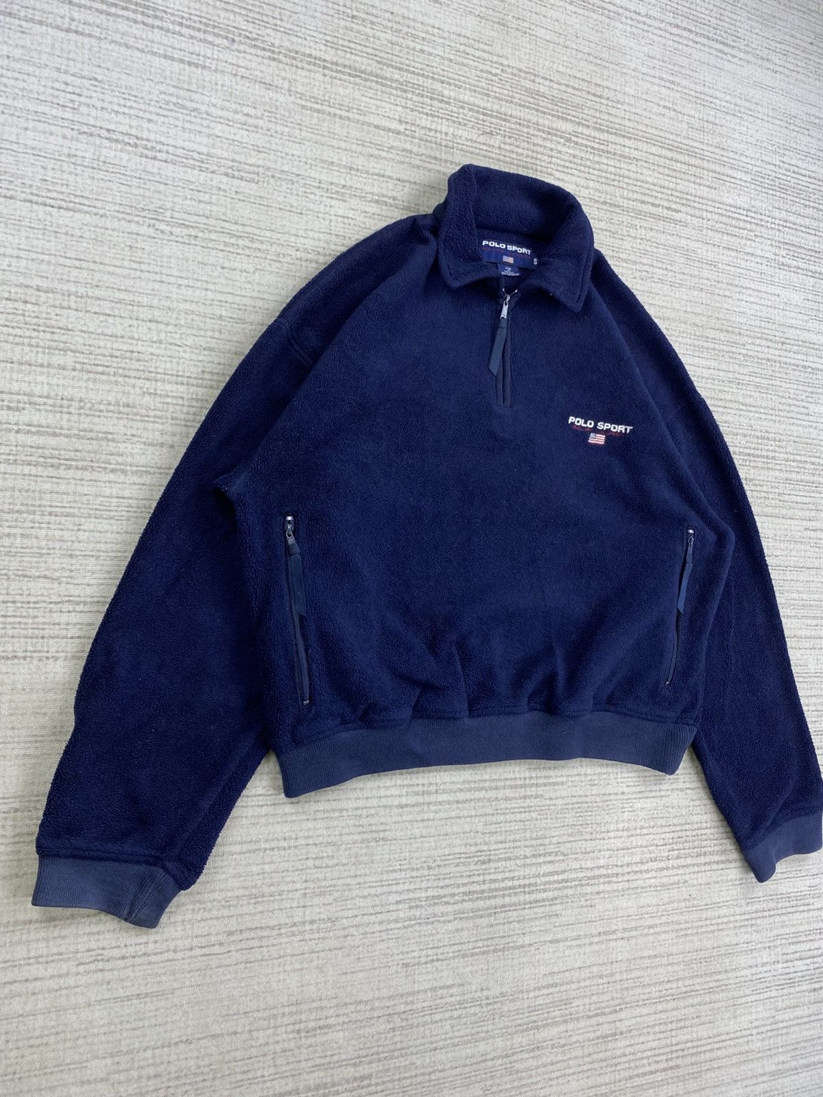 Polo Ralph Lauren Vintage 90s Polo Sport Ralph Lauren Half Zipper Sweatshirt Size US L / EU 52-54 / 3 - 3 Thumbnail