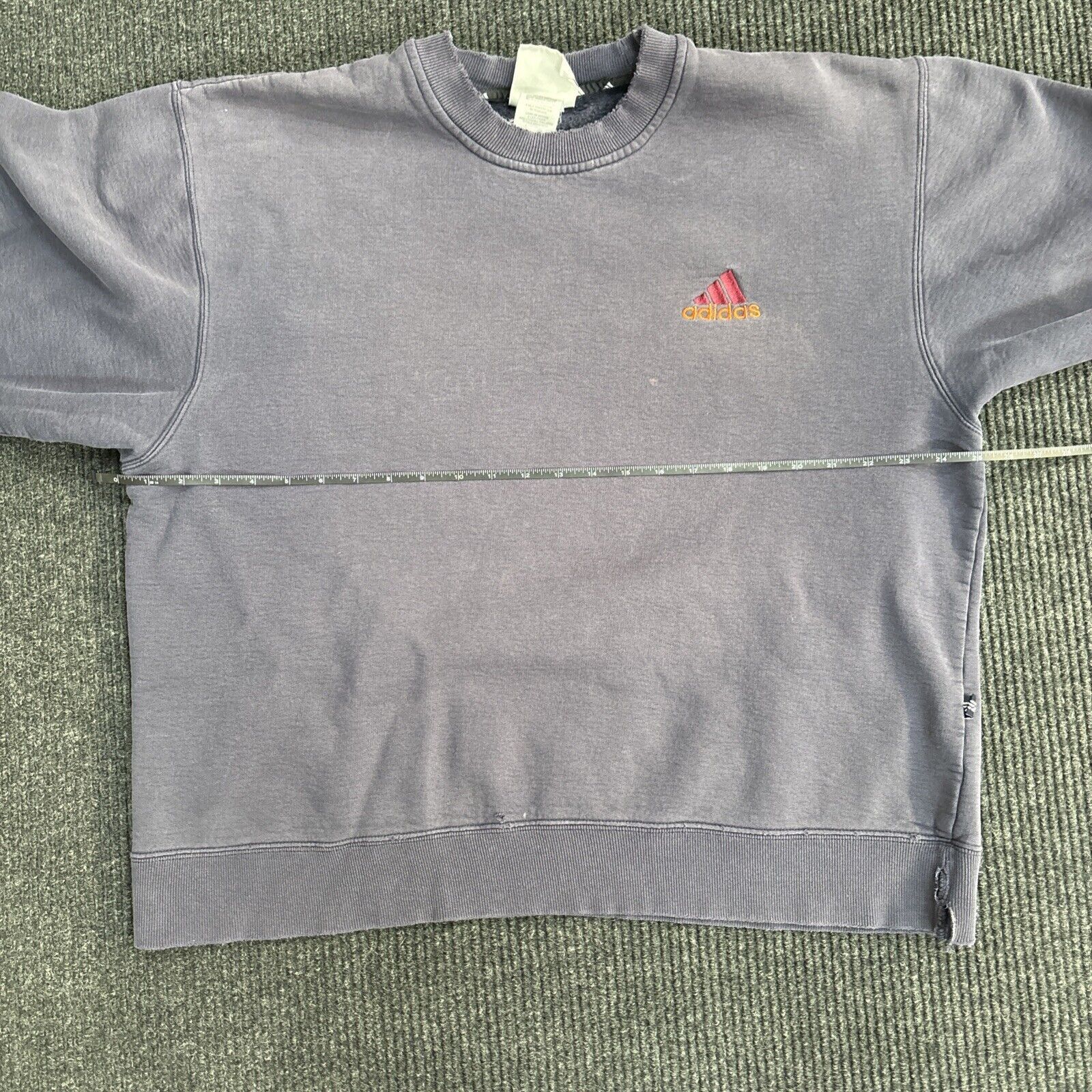 Adidas Vintage Adidas Crewneck Sweatshirt Sz Large Blue Embroidered Size US L / EU 52-54 / 3 - 6 Thumbnail