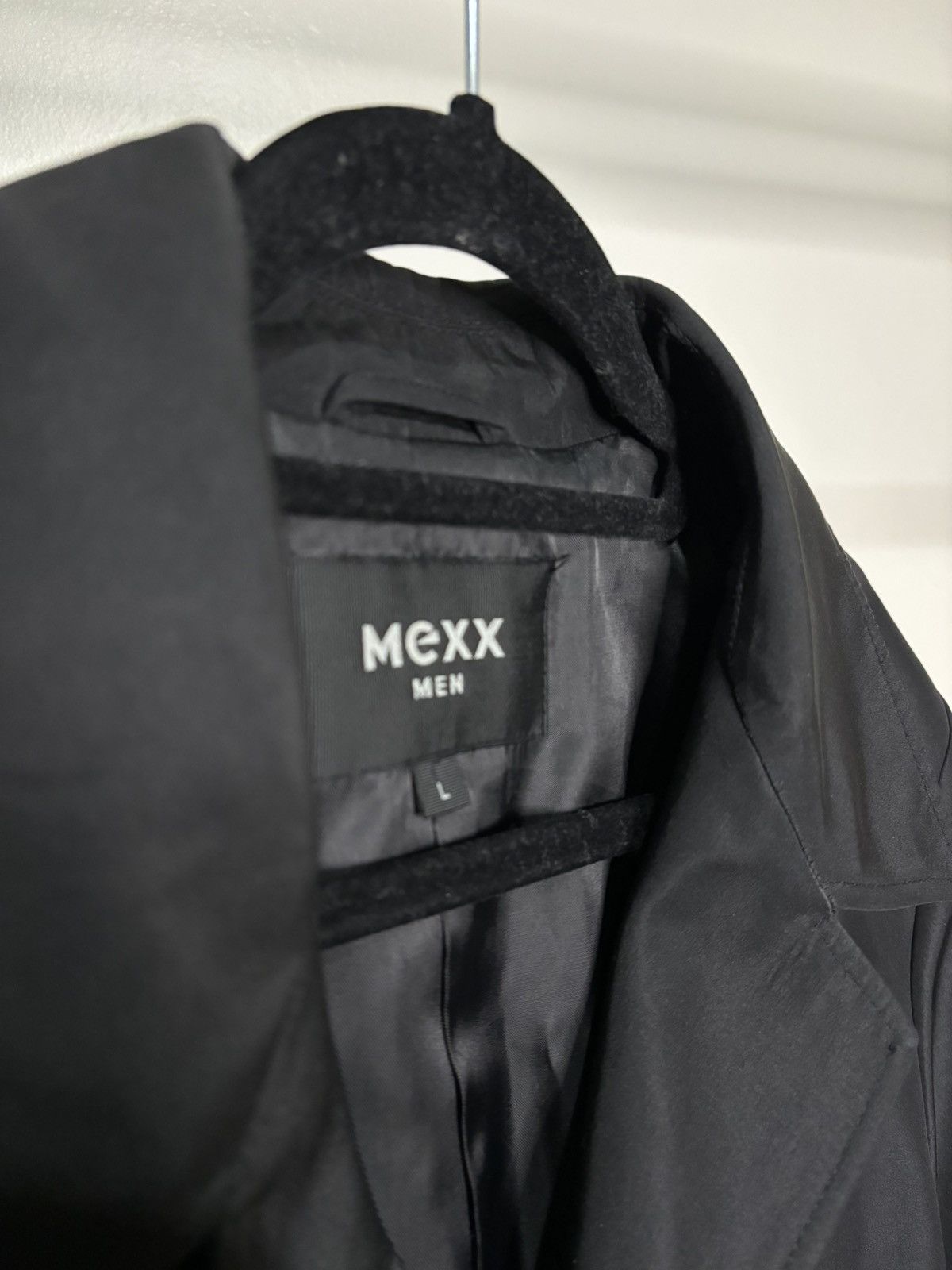 Mexx × Vintage Vintage Black Trench Coat Jacket Size US L / EU 52-54 / 3 - 5 Thumbnail