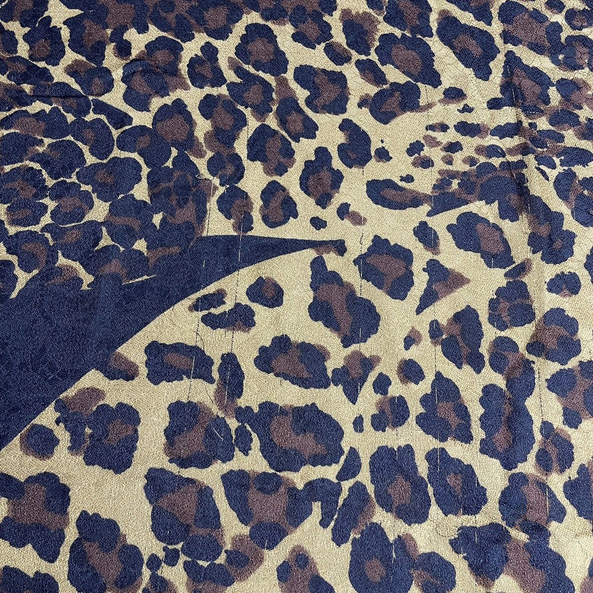 Vintage Vary Rare! Vintage YvesSaintLaurent Leopard Oversized Scarf Size ONE SIZE - 16 Thumbnail