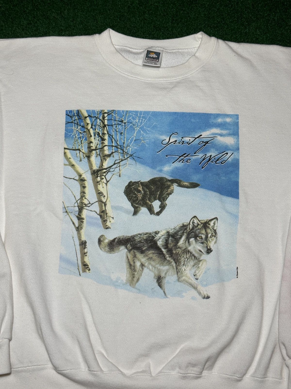 Vintage Vintage 90s Spirit Of The Wolf Pack Boxy L/XL Sweatshirt Size US L / EU 52-54 / 3 - 2 Thumbnail