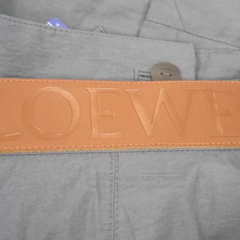 Loewe Loewe Grey Leather Edge Bow Tie Leather Tag Shorts Size 24" / US 00 / IT 34 - 9 Thumbnail