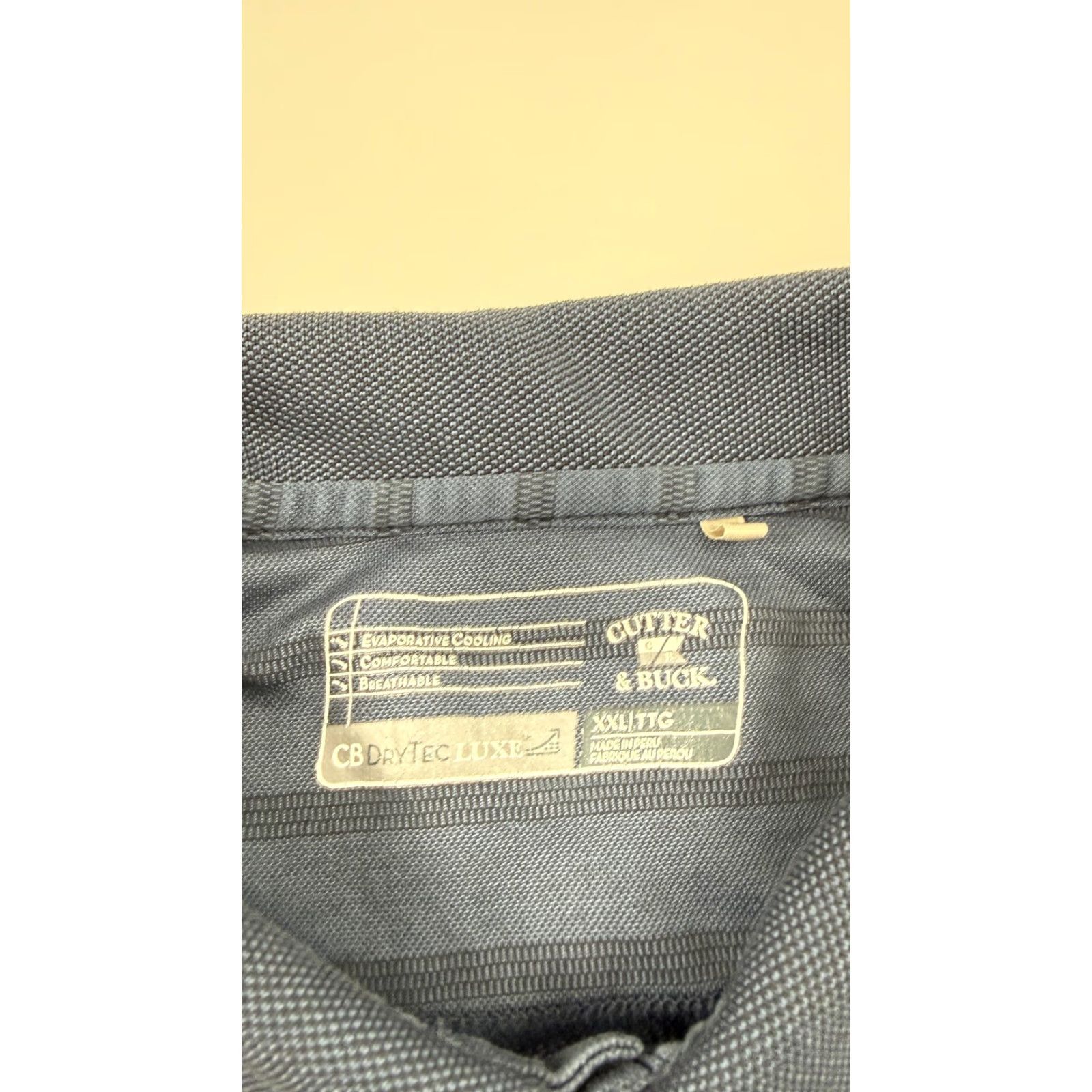 Cutter & Buck Cutter & Buck Polo Shirt Mens 2XL Blue CB DryTec LUXE Stripe Golf Performance Size US XXL / EU 58 / 5 - 4 Thumbnail