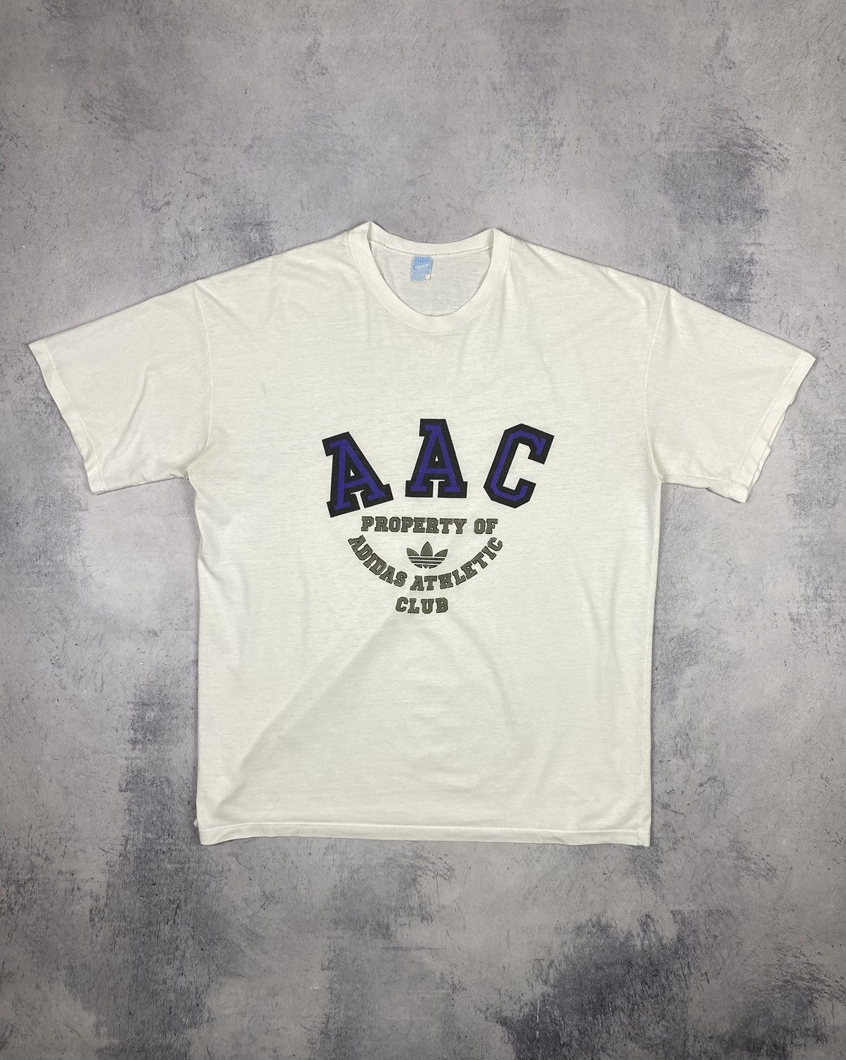 Adidas × Vintage Vintage 90s Adidas Athletic Club AAC Big Logo Tee Size US XL / EU 56 / 4 - 1 Thumbnail