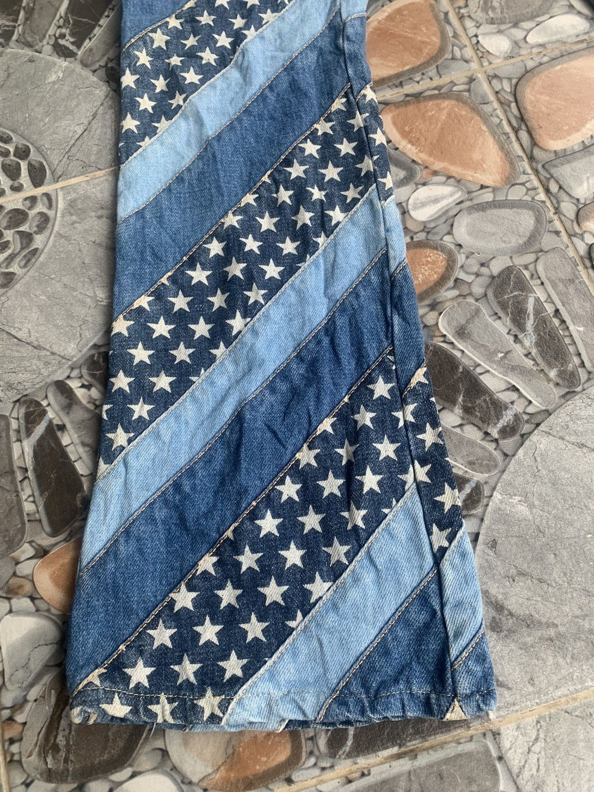 Hysteric Glamour Rare Hysteric Glamour Star Print Flared Jeans Size 26" / US 2 / IT 38 - 10 Thumbnail
