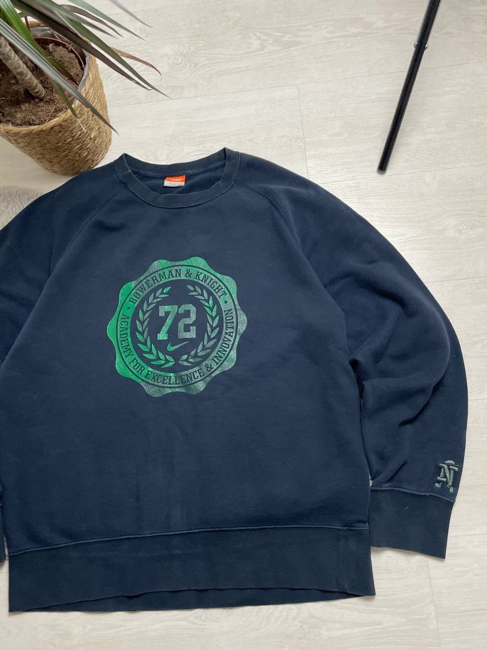 Nike × Vintage Nike Vintage 90’s Hoodie Oversized Big Logo Y2k Size US XL / EU 56 / 4 - 2 Thumbnail